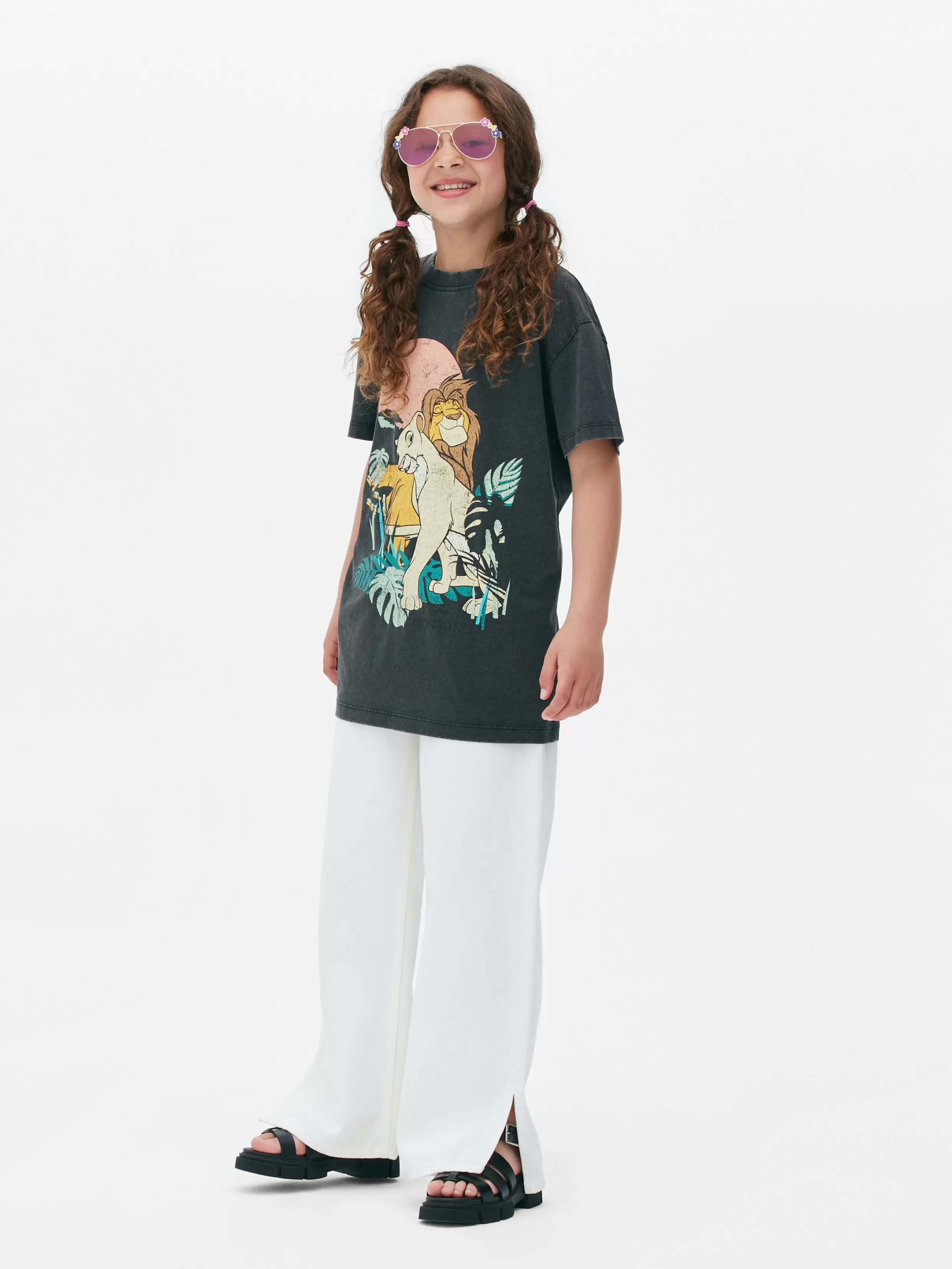 Primark Tops En T-Shirts^Acid Wash T-shirt Disney's De Leeuwenkoning