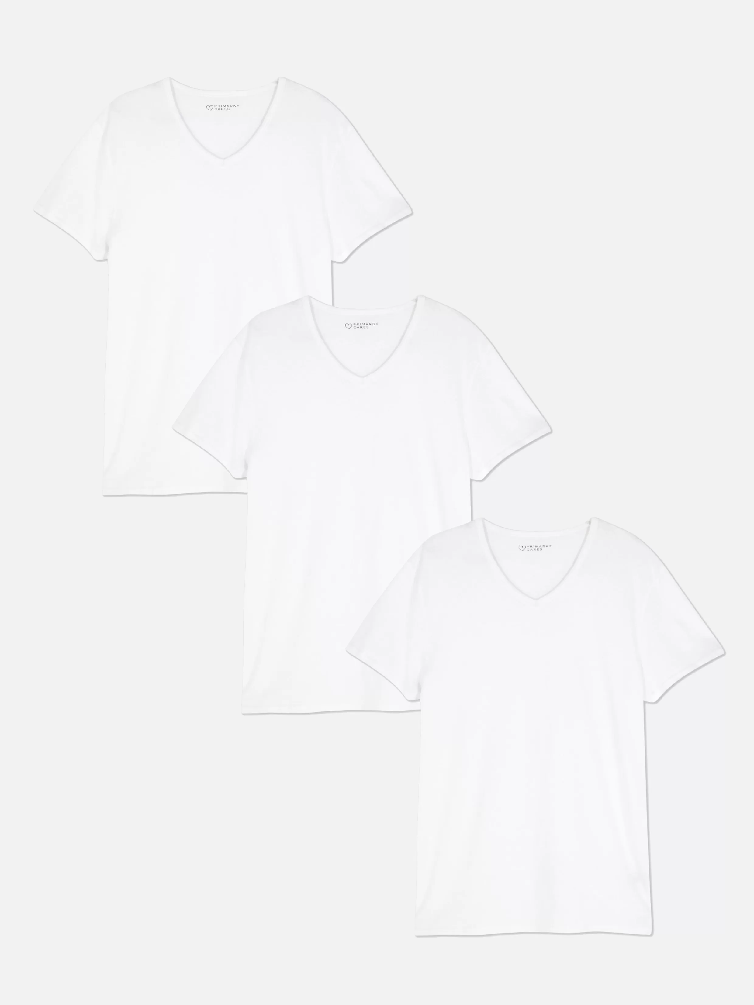 Primark Ondergoed | Tops En T-Shirts^Basic T-shirts Met V-hals, Set Van 3