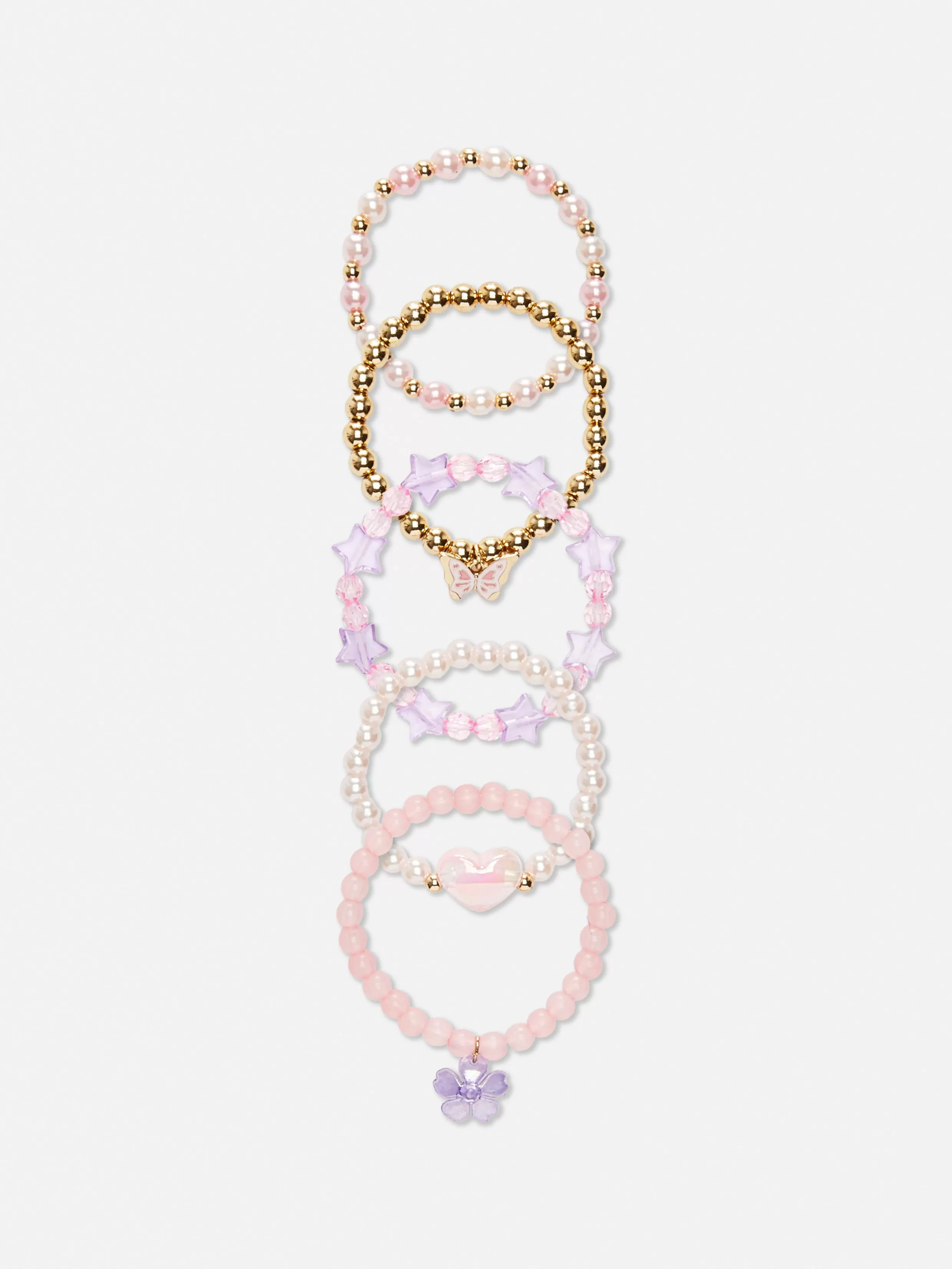 Primark Sieraden^Bedelarmbanden Met Kralen, Set Van 5