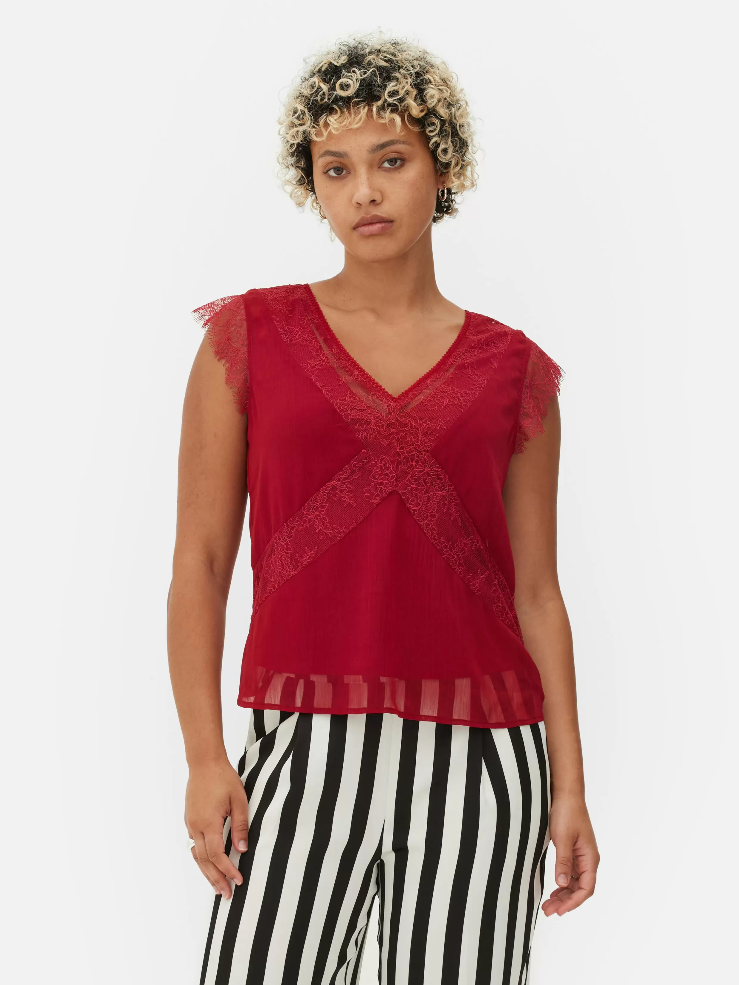 Primark Tops En T-Shirts^Blouse Met Kanten Rand Beetlejuice X Colleen Atwood