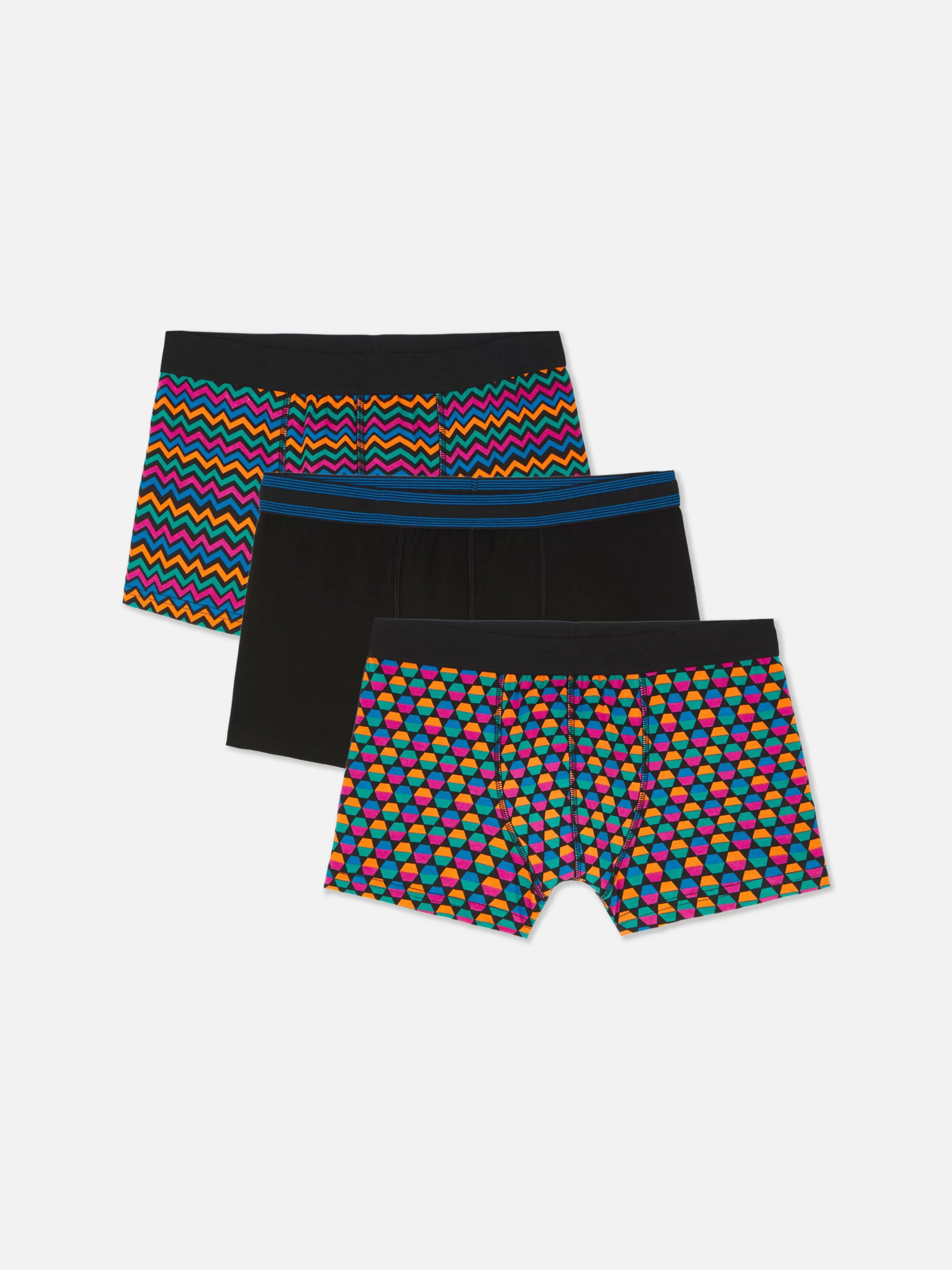 Primark Ondergoed^Boxershorts Met Geometrische Print, Set Van 3