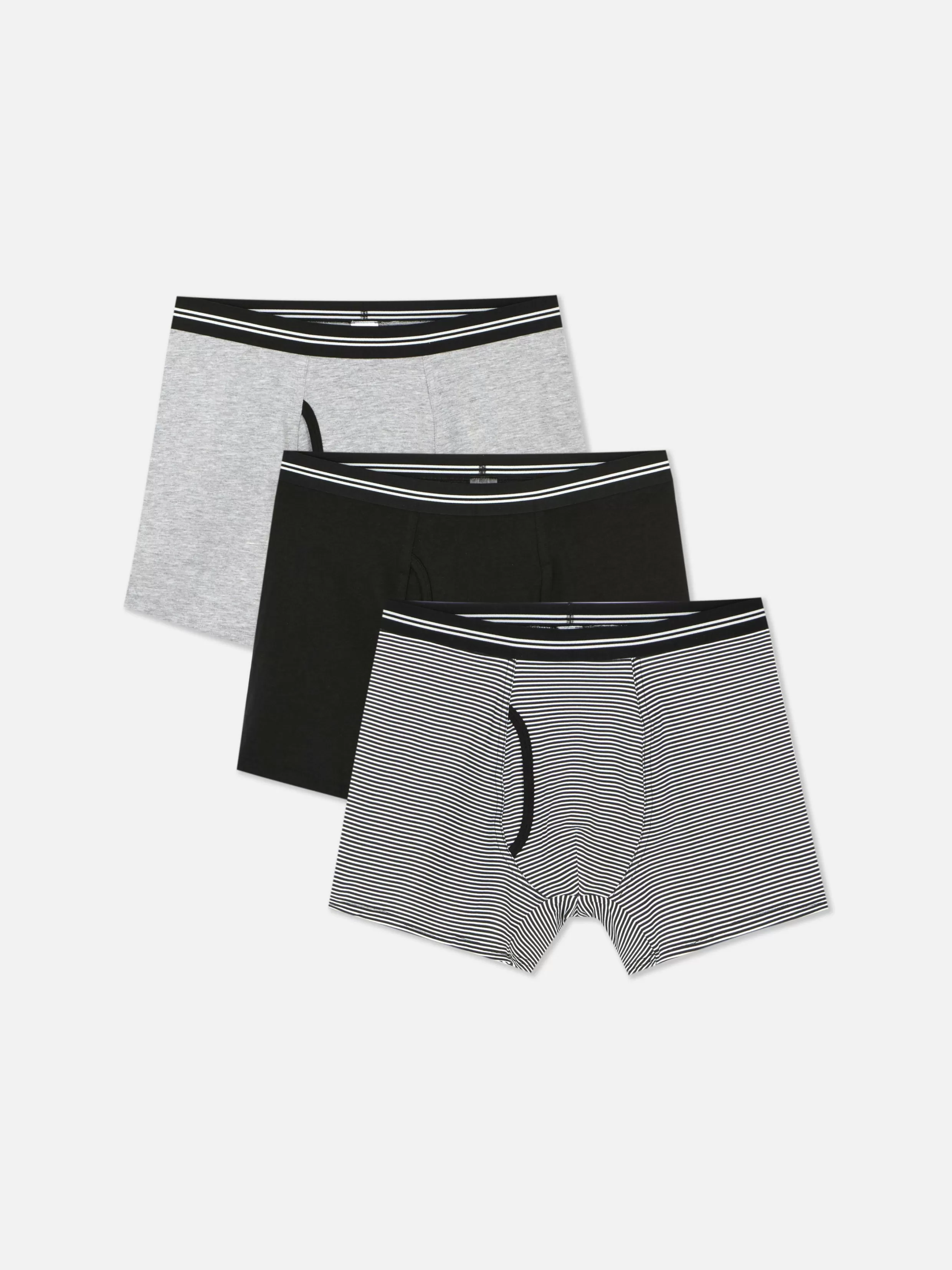 Primark Ondergoed^Boxershorts Met Gestreepte Tailleband, Set Van 3