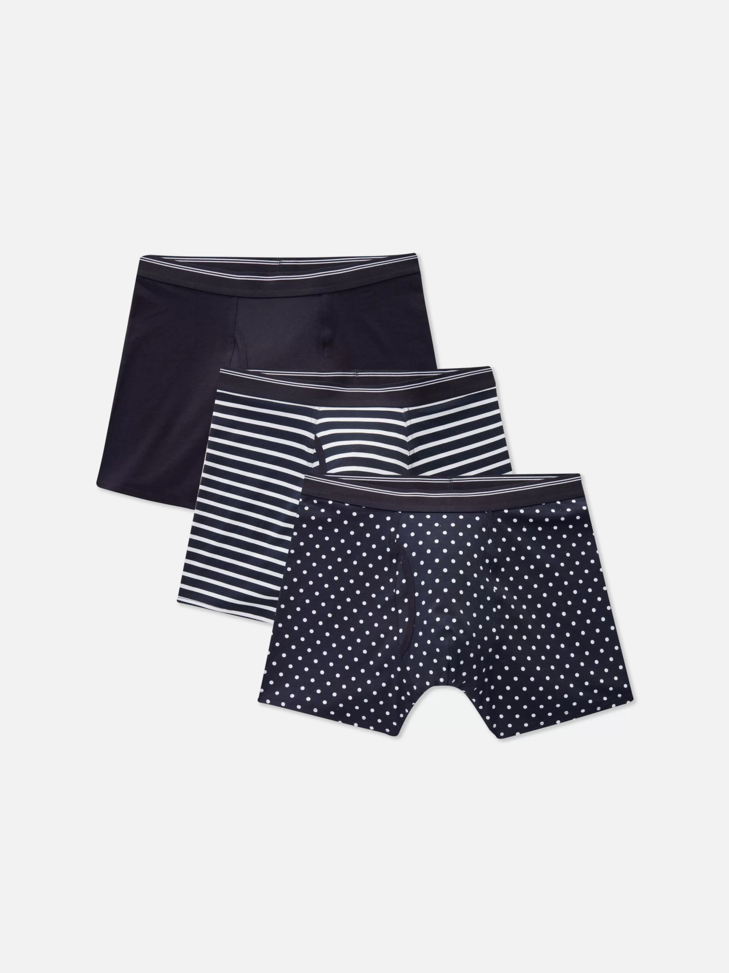 Primark Ondergoed^Boxershorts Met Stippen En Strepen, Set Van 3