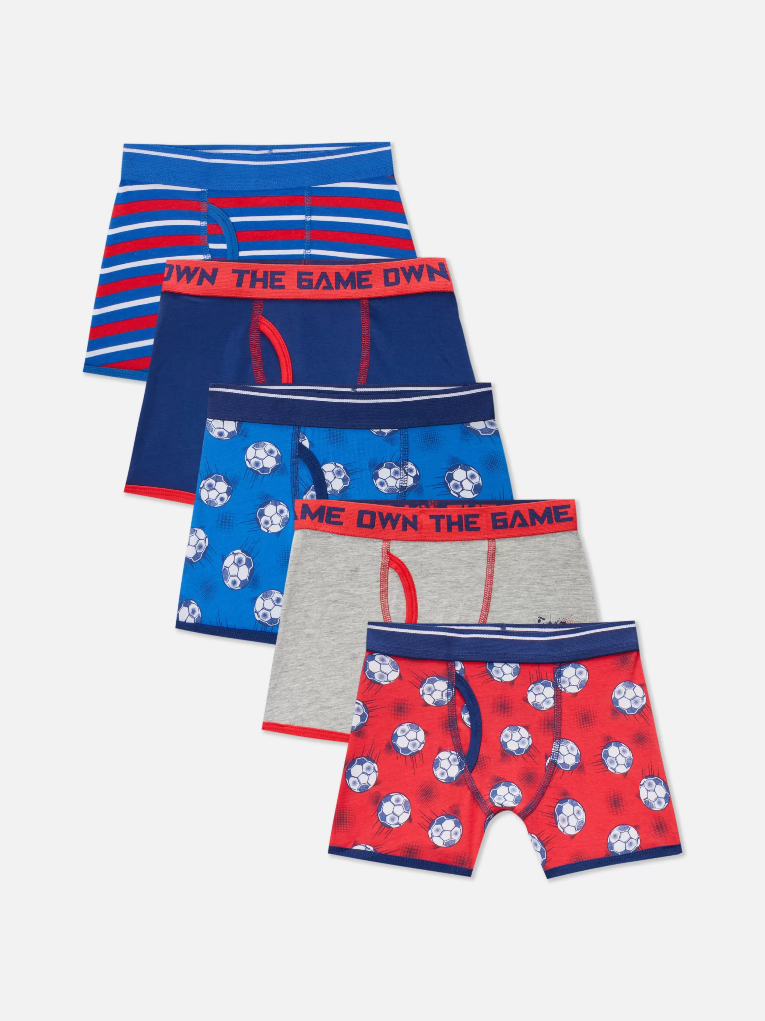 Primark Ondergoed^Boxershorts Met Voetbalprint, Set Van 5