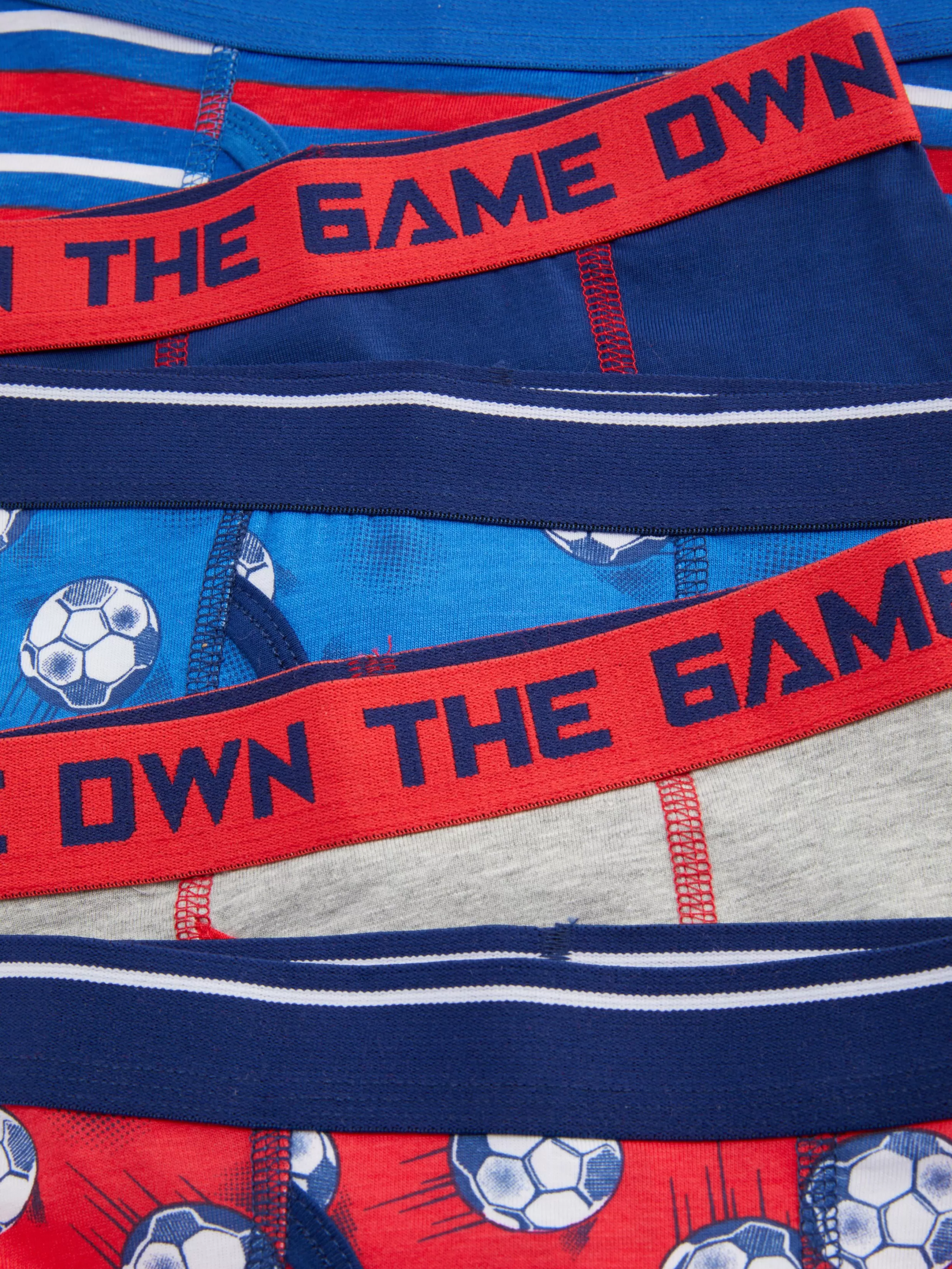 Primark Ondergoed^Boxershorts Met Voetbalprint, Set Van 5