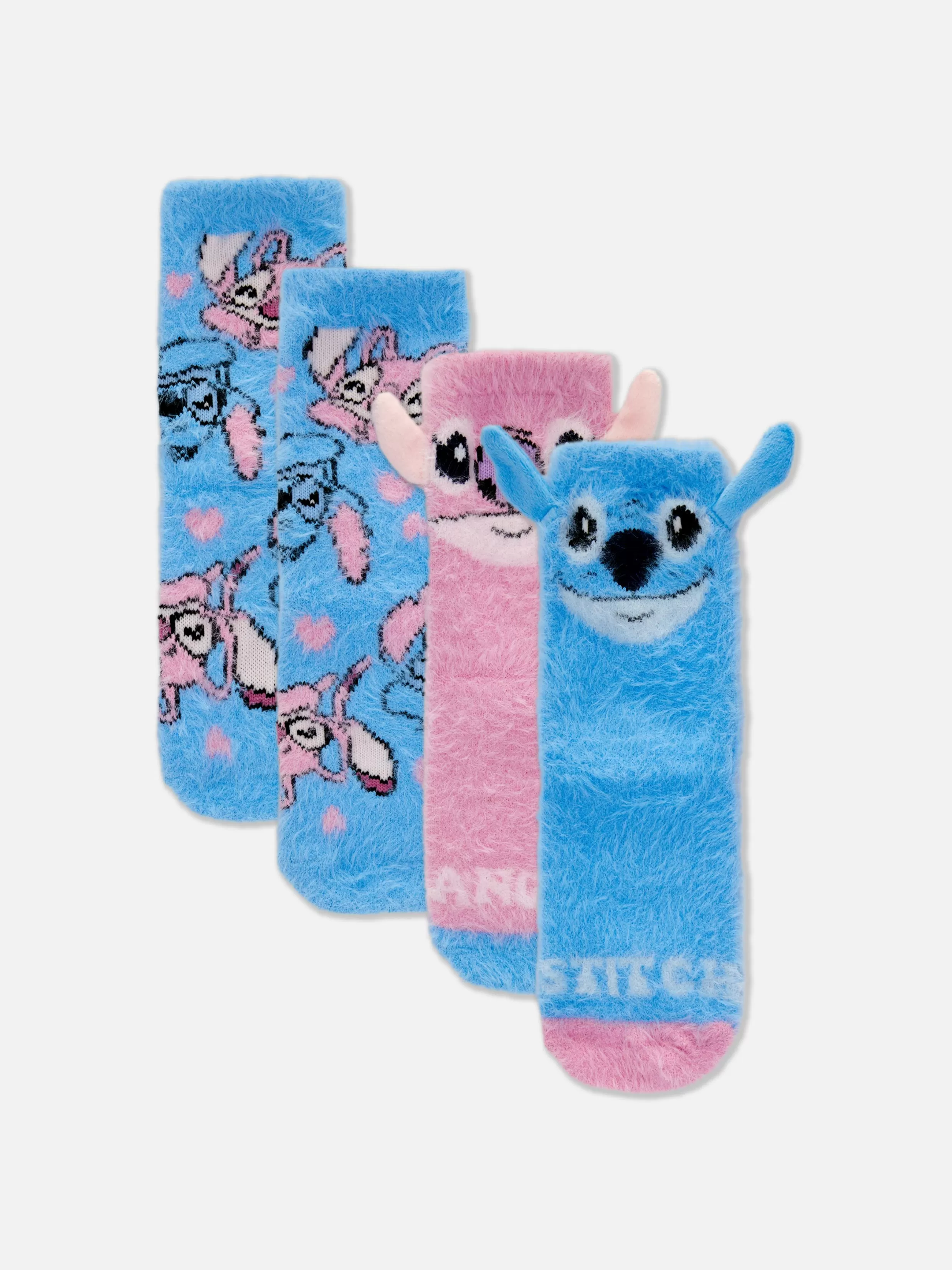 Primark Sokken, Maillots En Panty'S^Comfortabele Sokken Disney's Stitch & Angel, 2 Paar