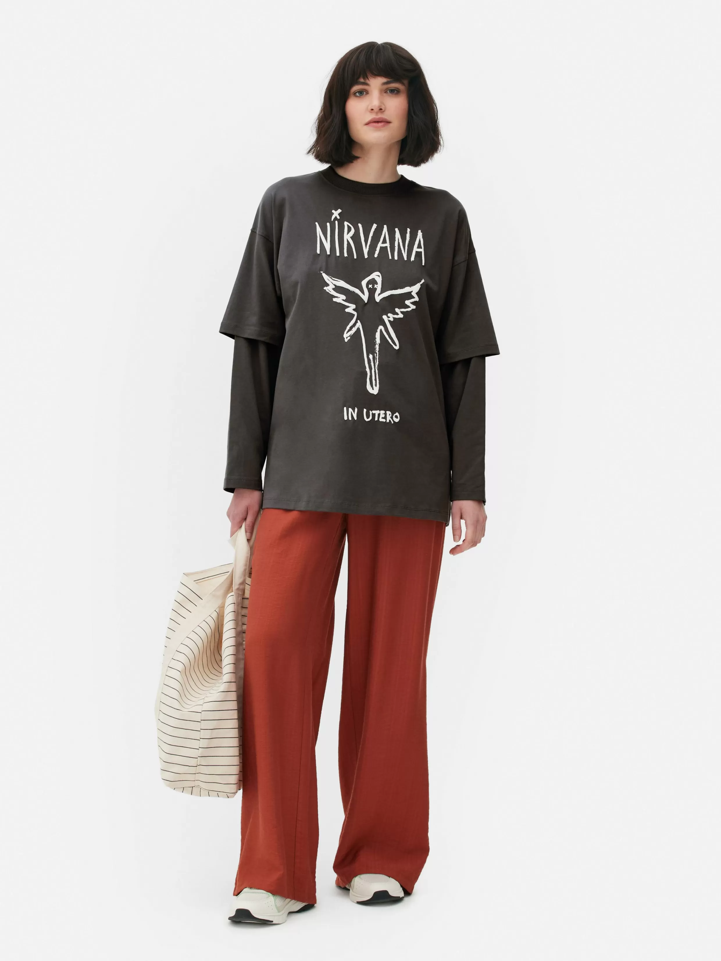 Primark Tops En T-Shirts^Dubbellaags T-shirt Nirvana