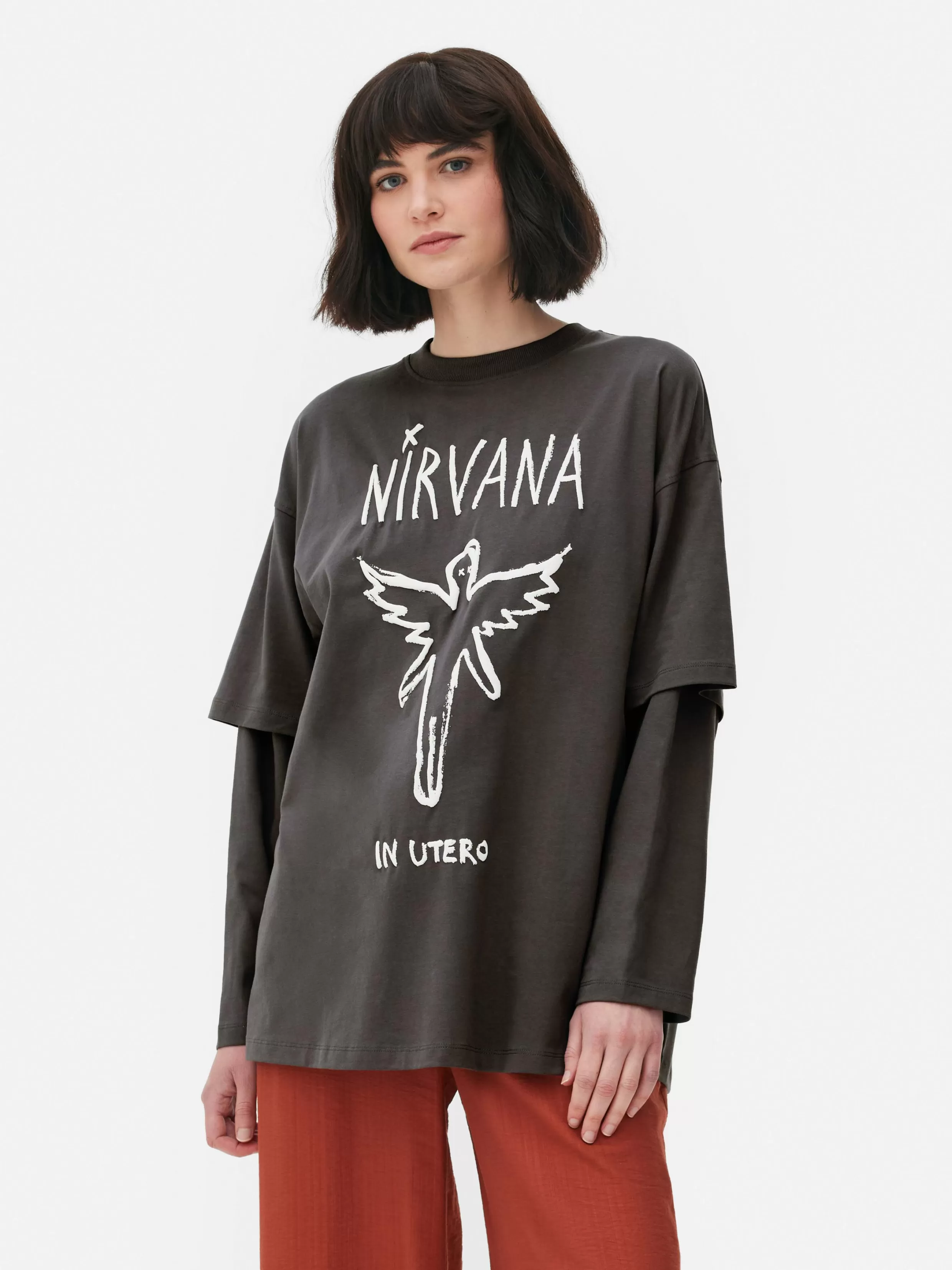 Primark Tops En T-Shirts^Dubbellaags T-shirt Nirvana