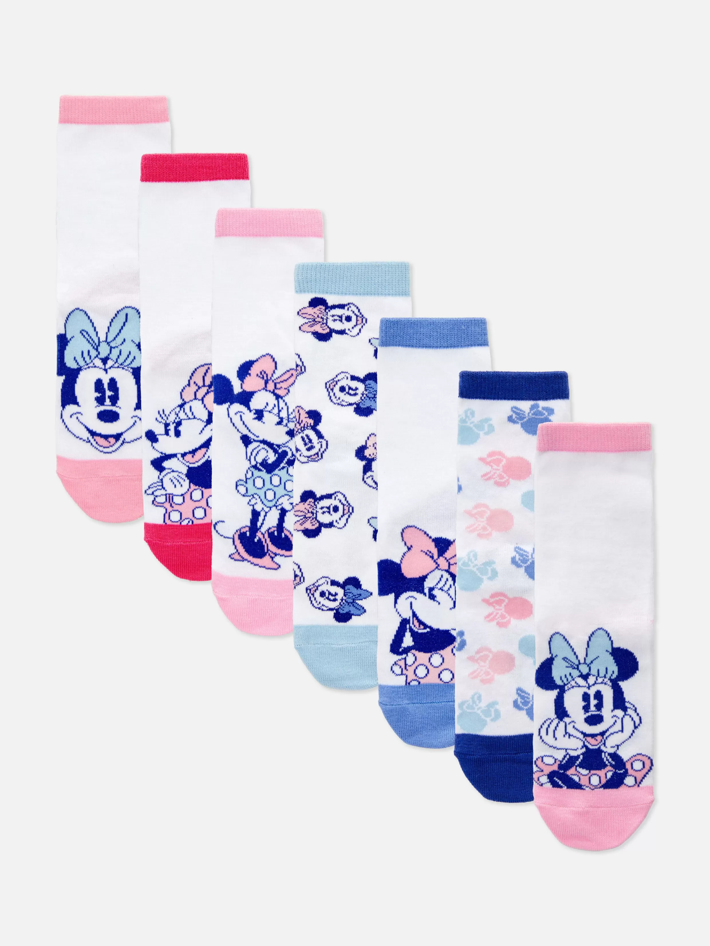 Primark Sokken, Maillots En Panty'S^Enkelsokken Disney's Minnie Mouse, 7 Paar