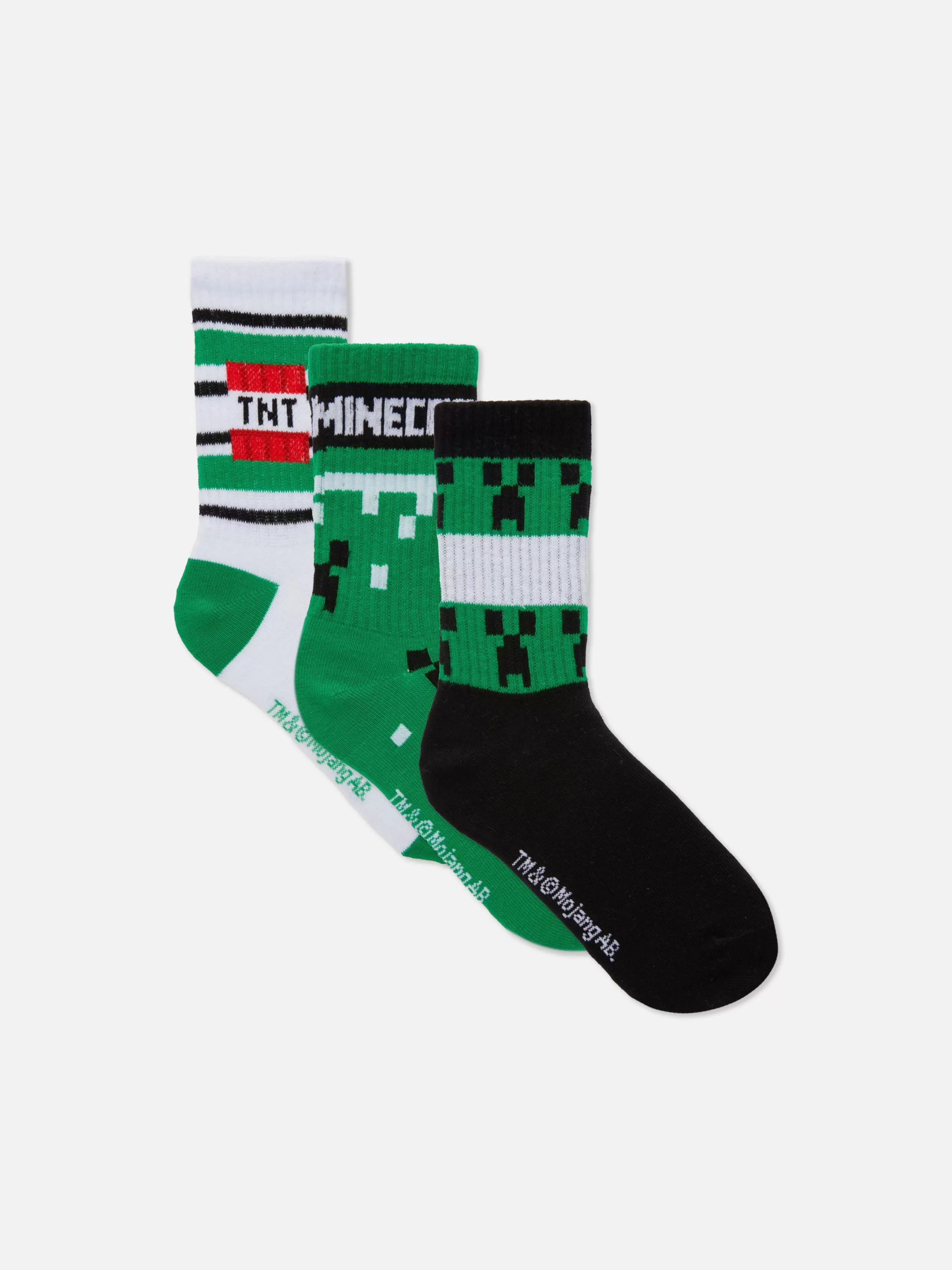 Primark Sokken^Enkelsokken Minecraft, Set Van 3