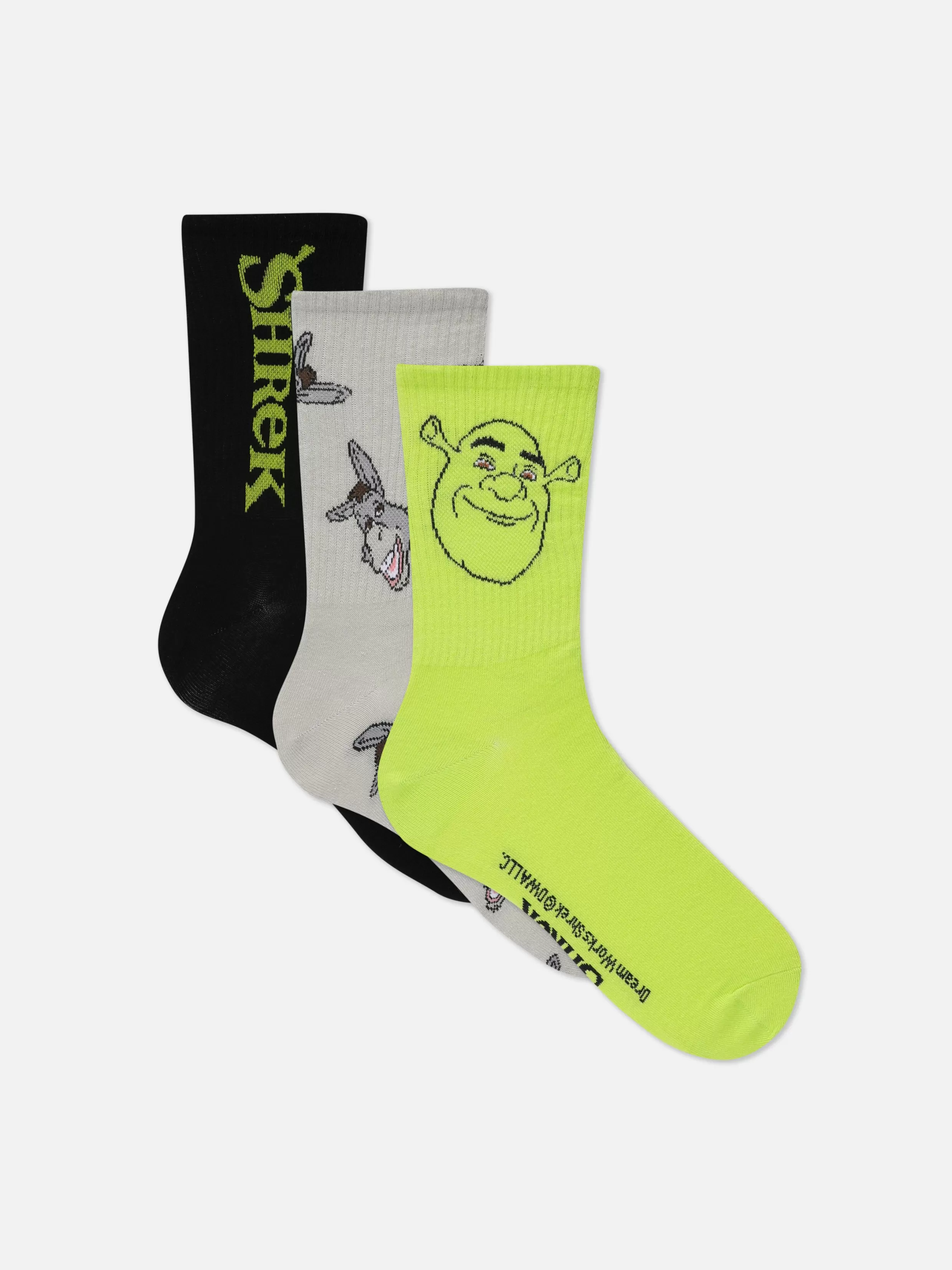 Primark Sokken^Enkelsokken Shrek, 3 Paar