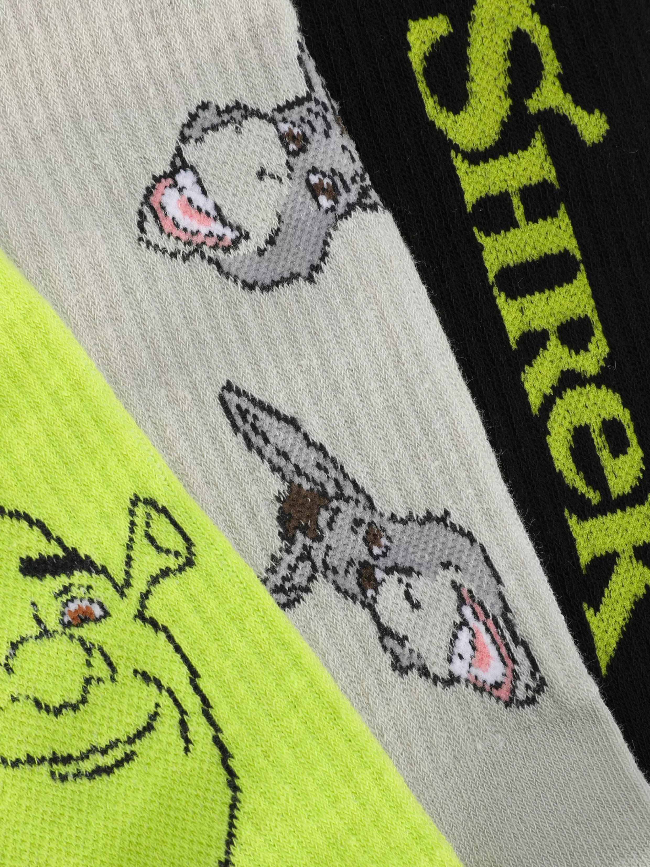 Primark Sokken^Enkelsokken Shrek, 3 Paar