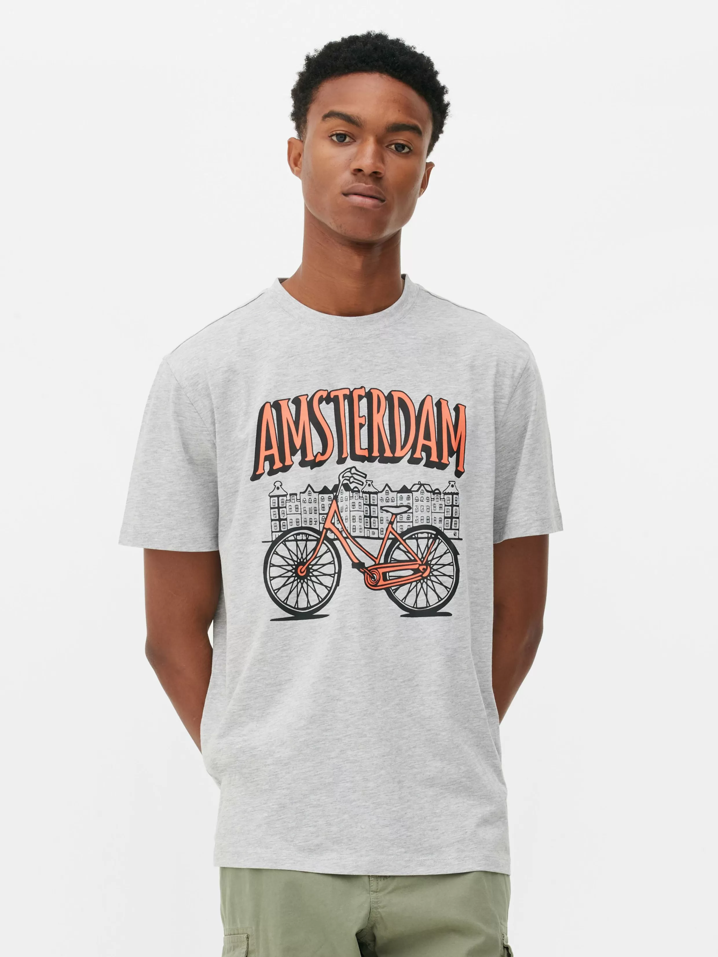 Primark Tops En T-Shirts^Fiets T-shirt Amsterdam