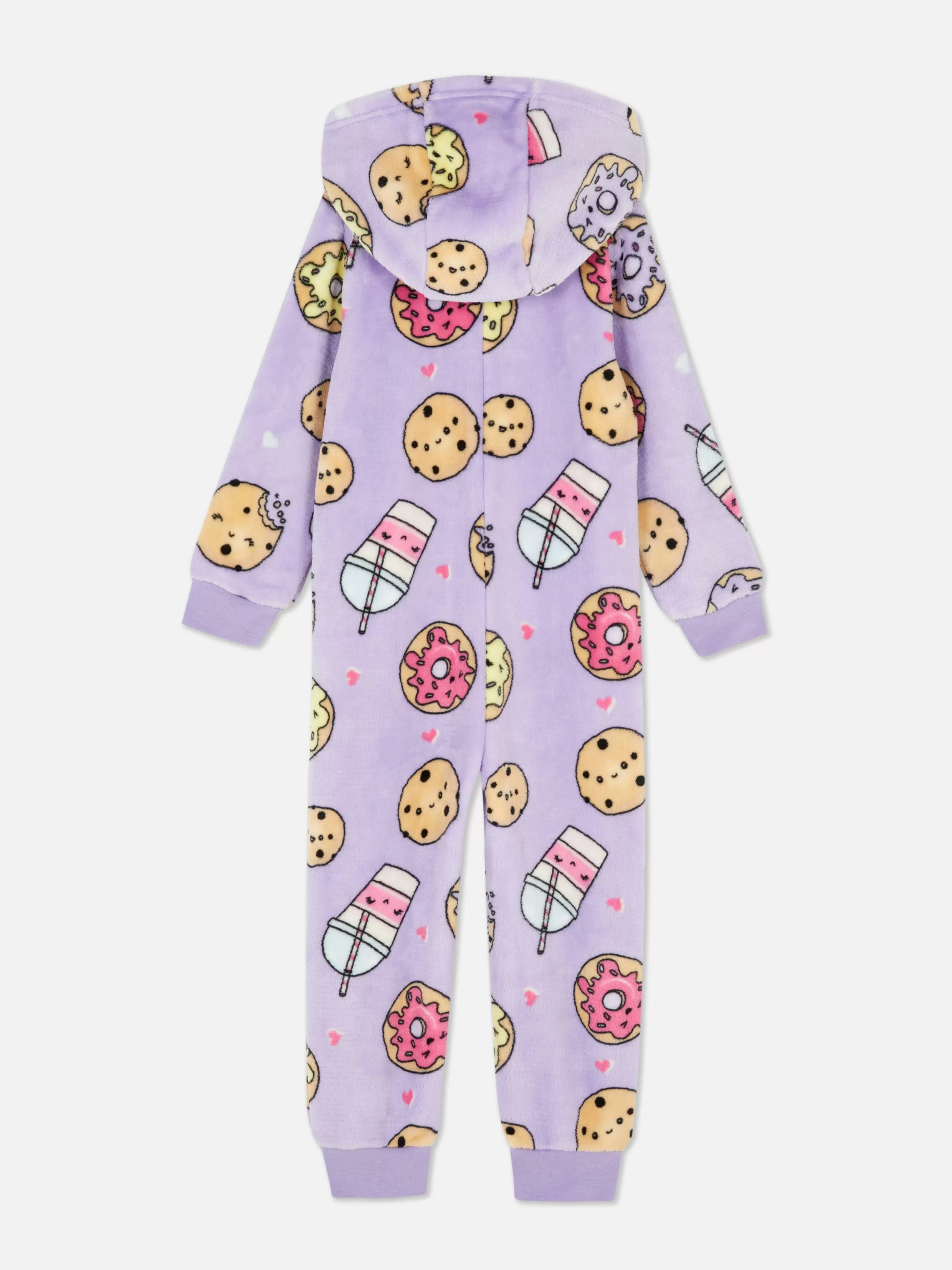 Primark Snuddies En Onesies^Fleece Onesie Met Voedselpatroon