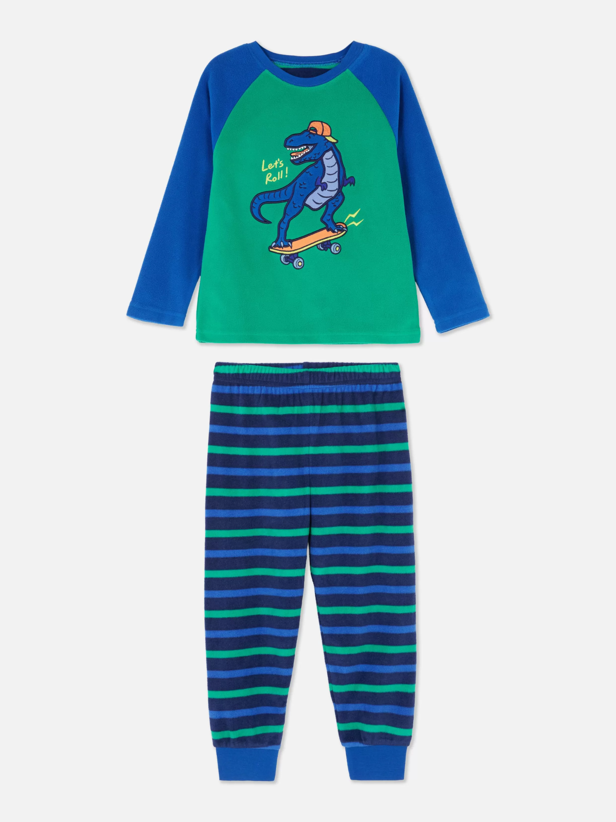 Primark Pyjama'S En Nachtkleding^Fleece Pyjama Met Dinosaurusprint