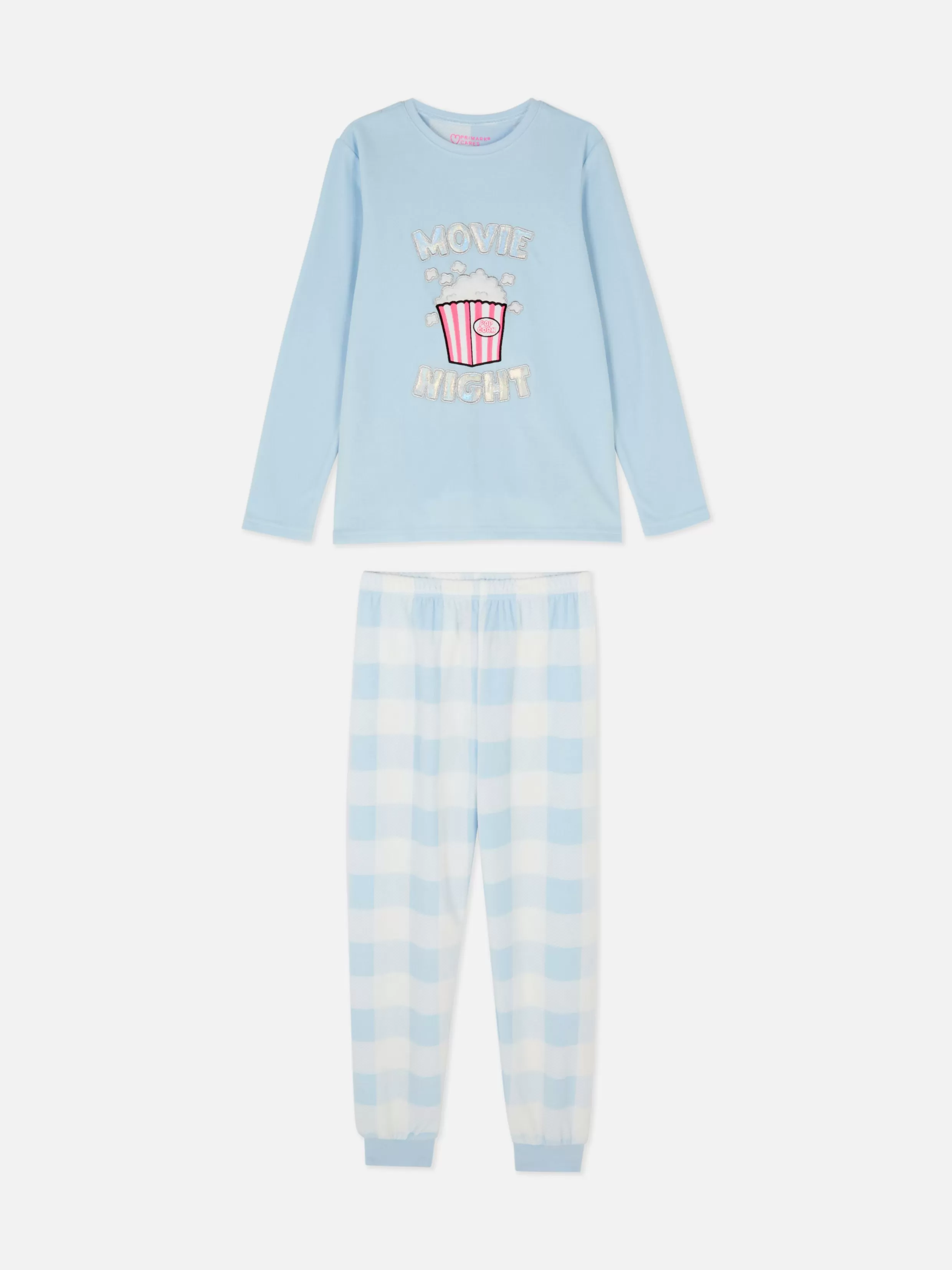 Primark Pyjama'S En Nachtkleding^Fleece Pyjama Met Popcornprint