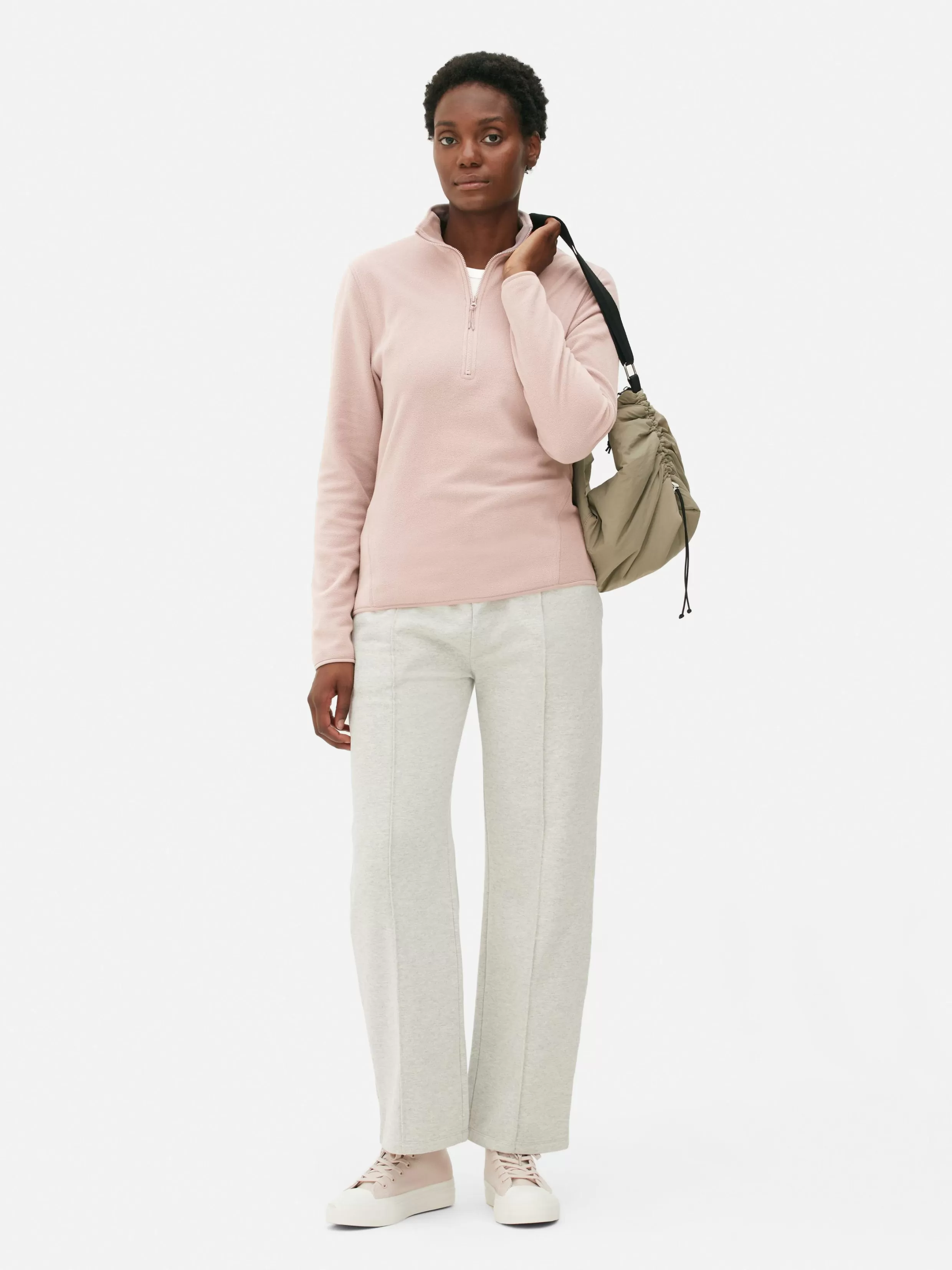 Primark Truien En Vesten^Fleece Trui Met Halve Rits