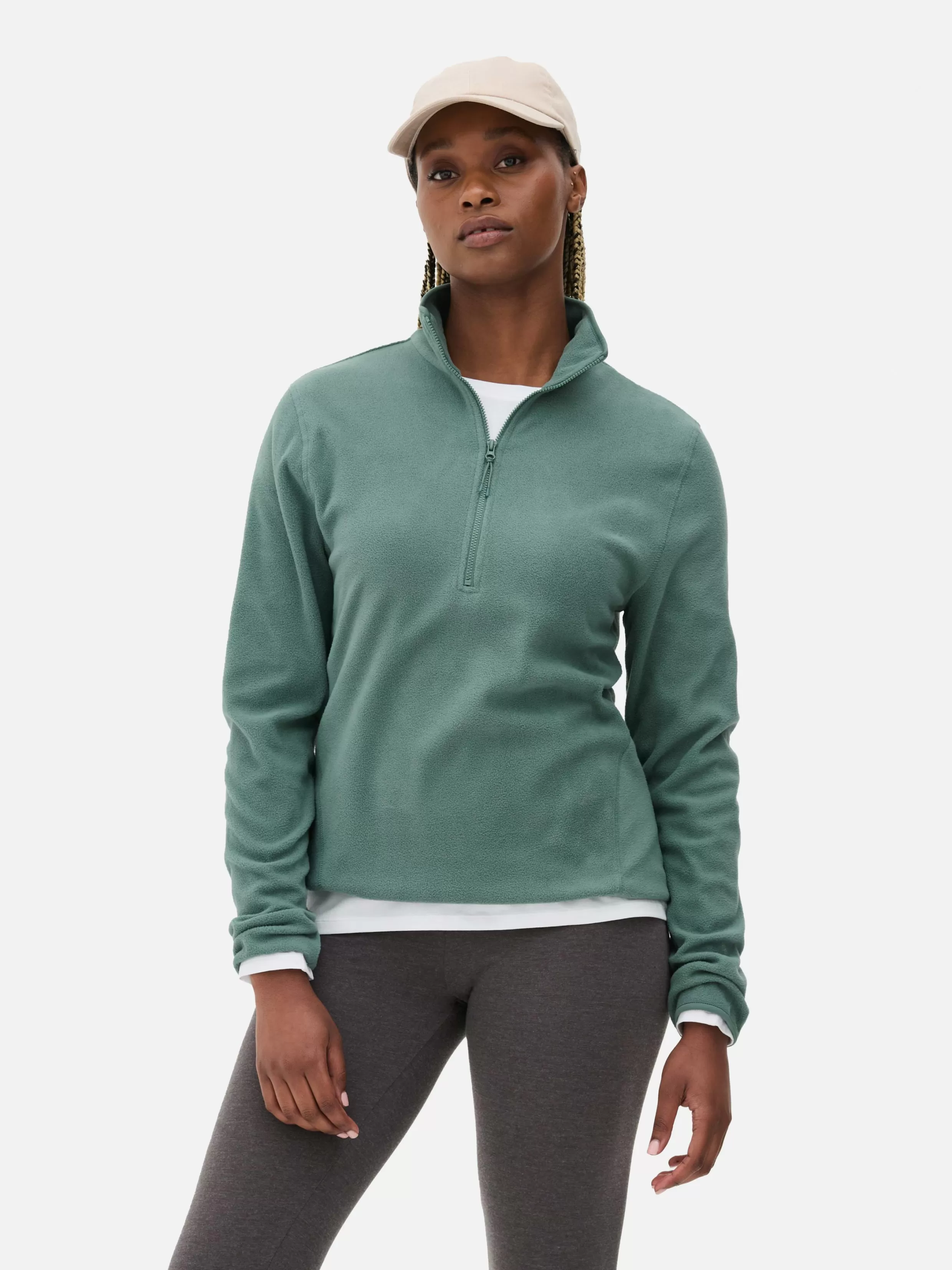 Primark Truien En Vesten^Fleece Trui Met Halve Rits
