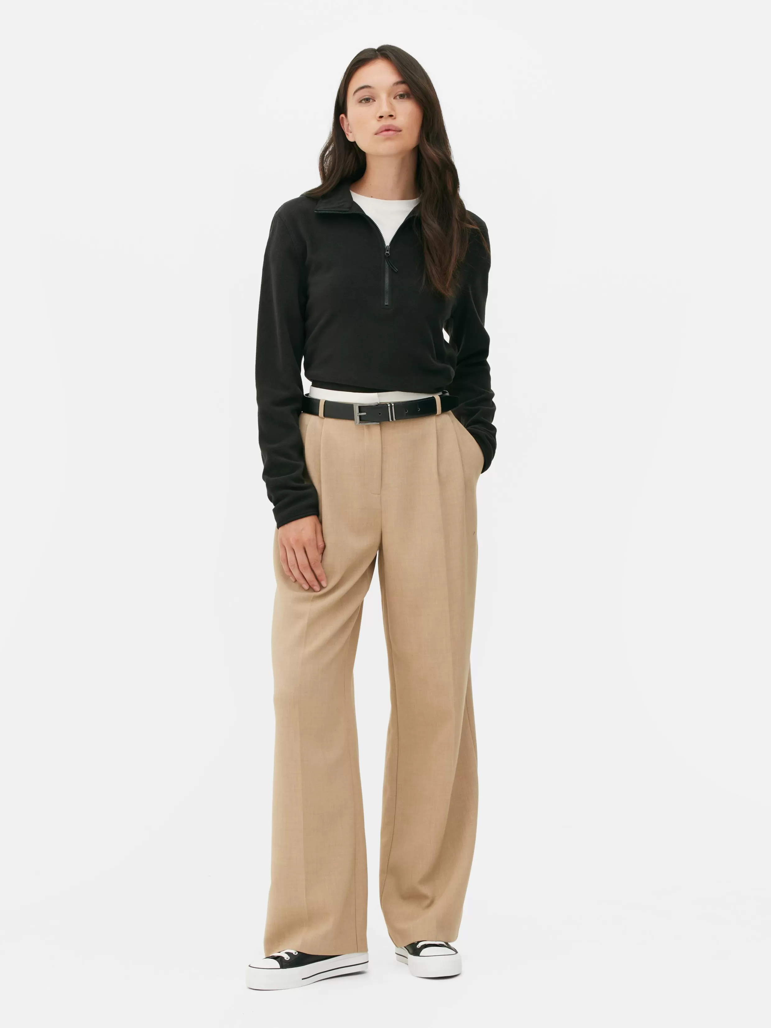 Primark Truien En Vesten^Fleece Trui Met Halve Rits