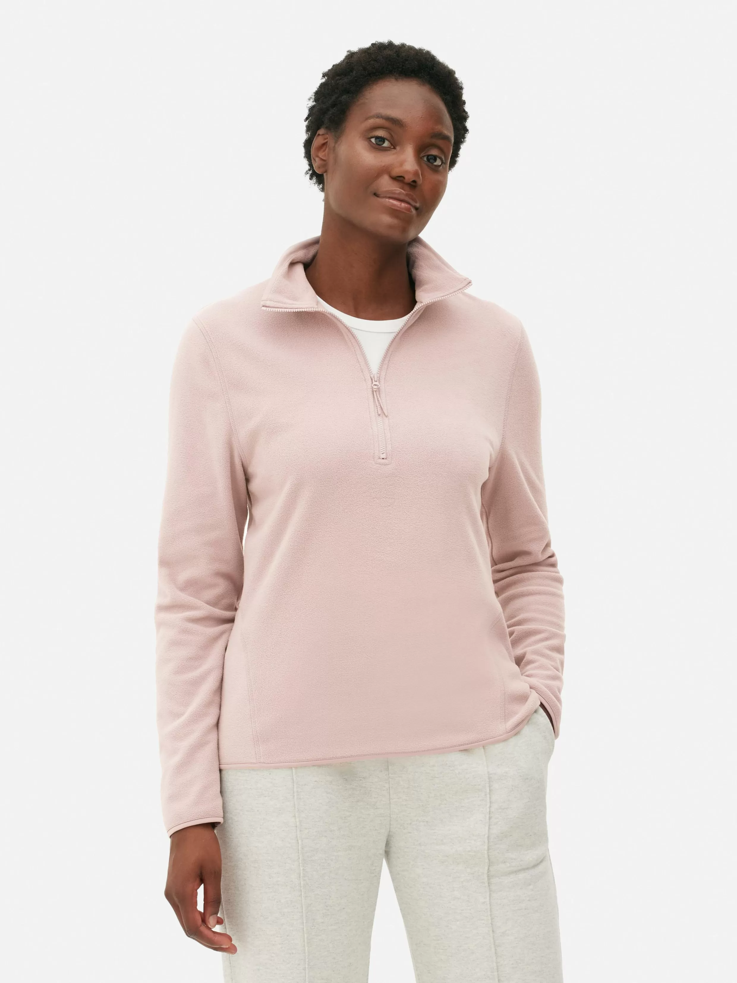 Primark Truien En Vesten^Fleece Trui Met Halve Rits