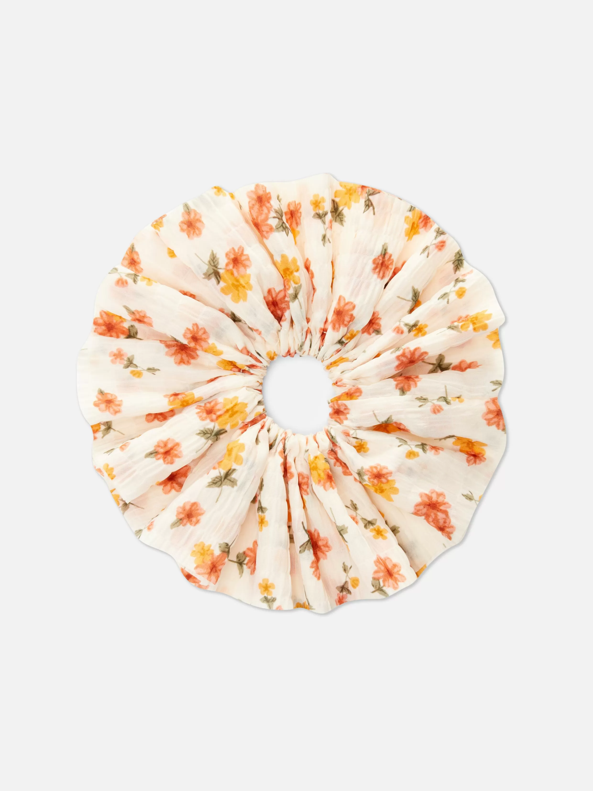 Primark Haaraccessoires^Gebloemde Jumbo Scrunchie