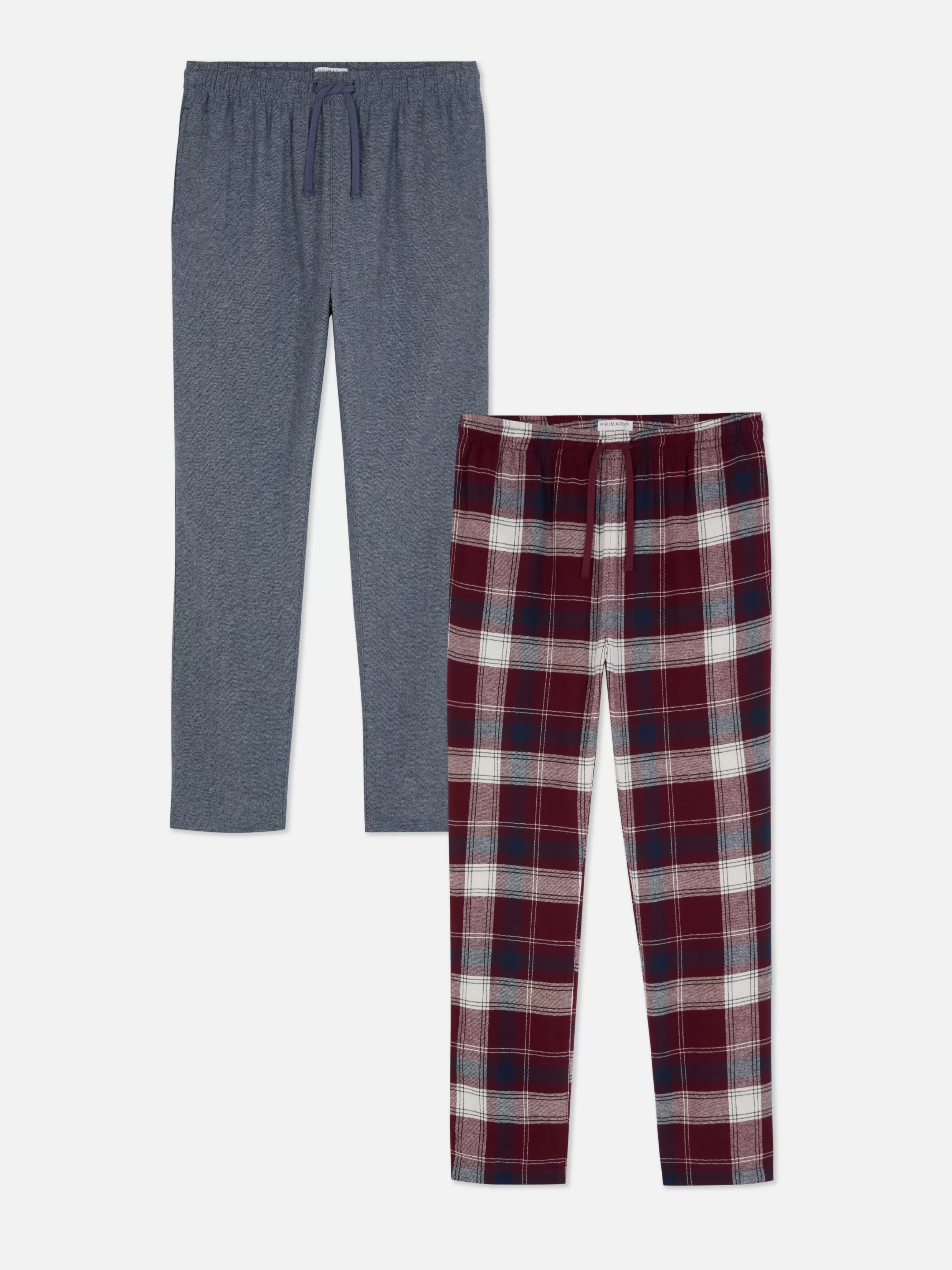 Primark Pyjama^Geborstelde Pyjamabroek, Set Van 2