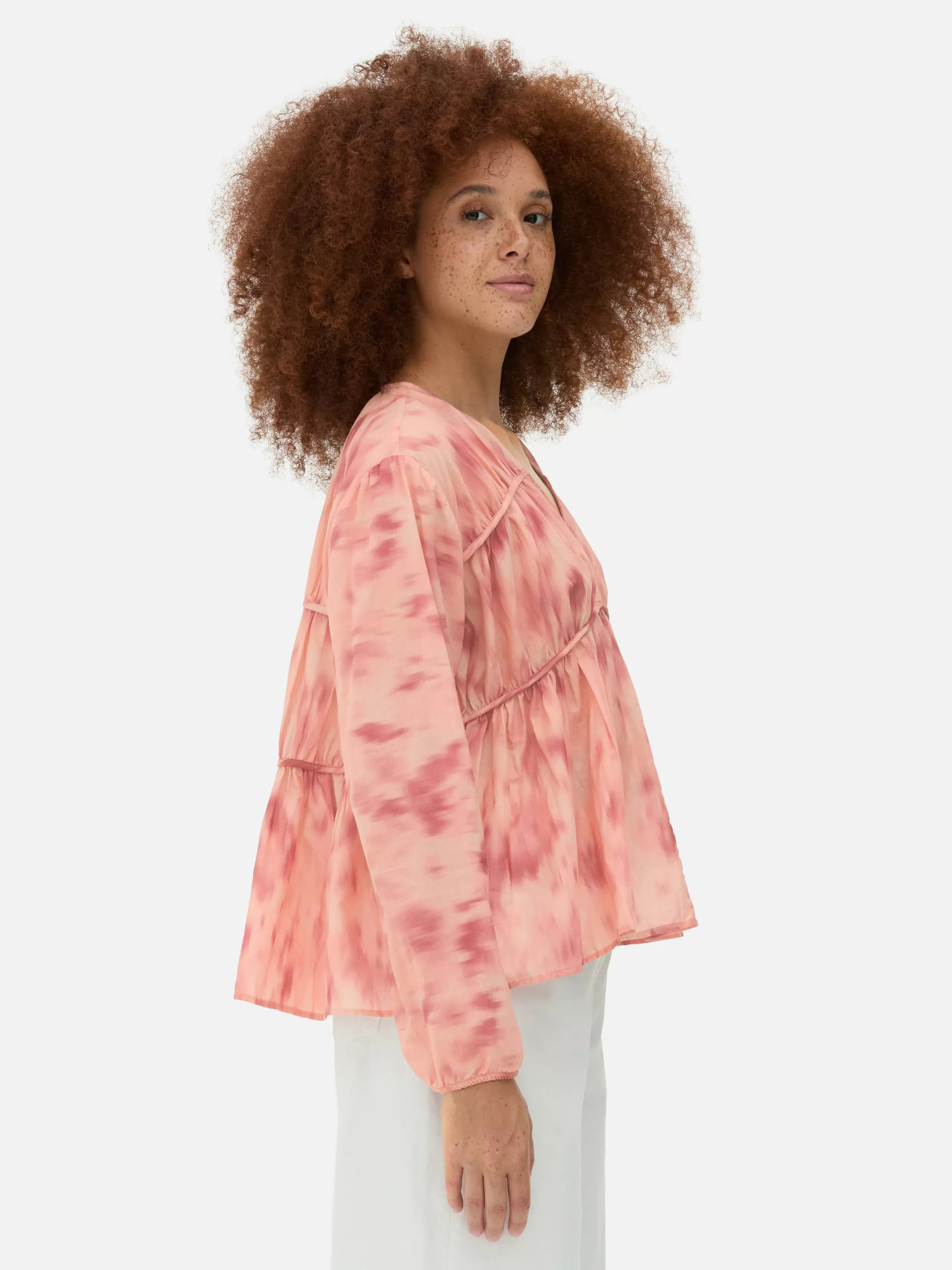 Primark Overhemden En Blouses^Gedrapeerde Voile Blouse Met Smokwerk