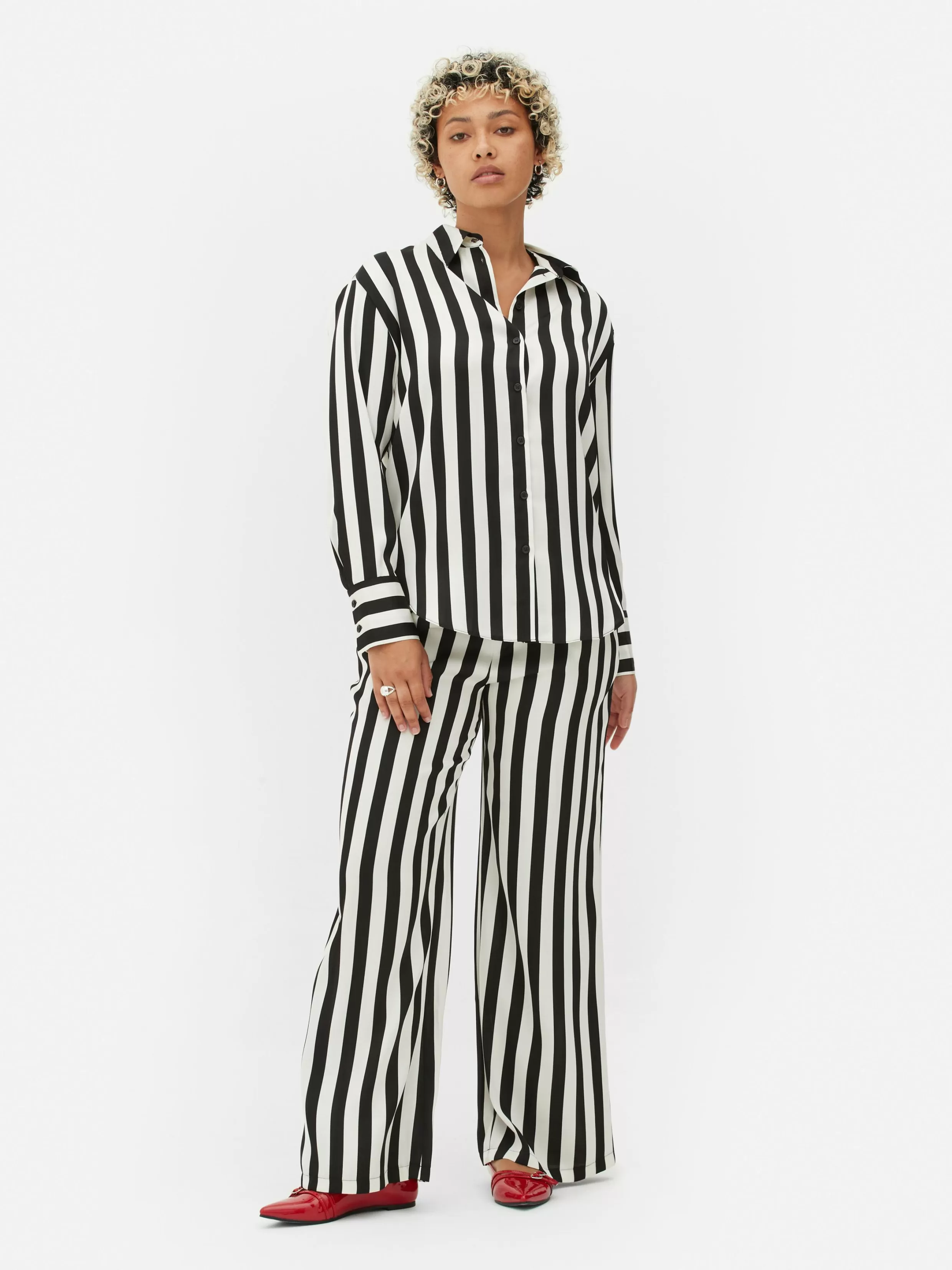 Primark Overhemden En Blouses^Gestreept Overhemd Beetlejuice X Colleen Atwood