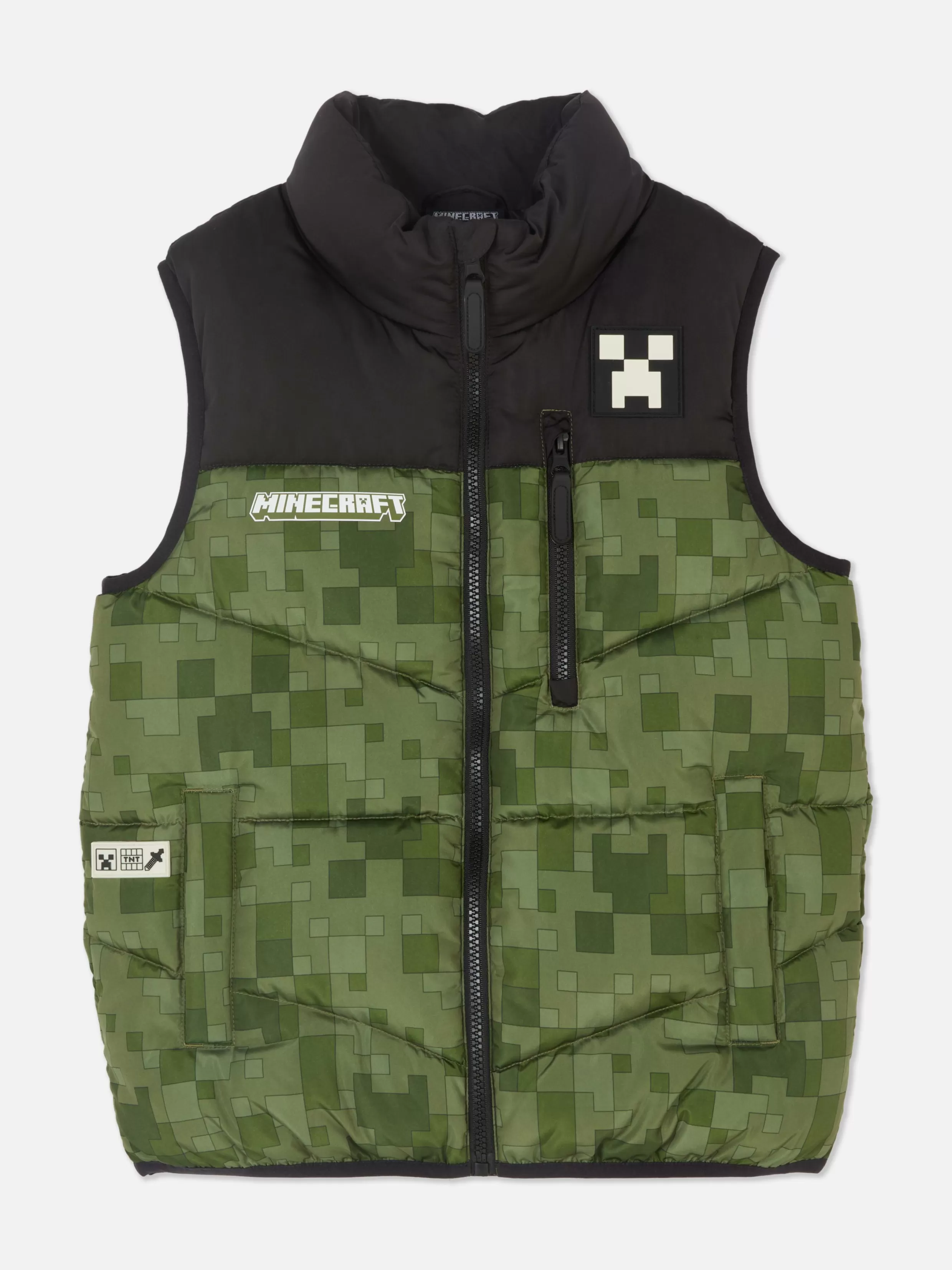 Primark Jassen En Jacks^Gewatteerde Bodywarmer Met Rits Minecraft