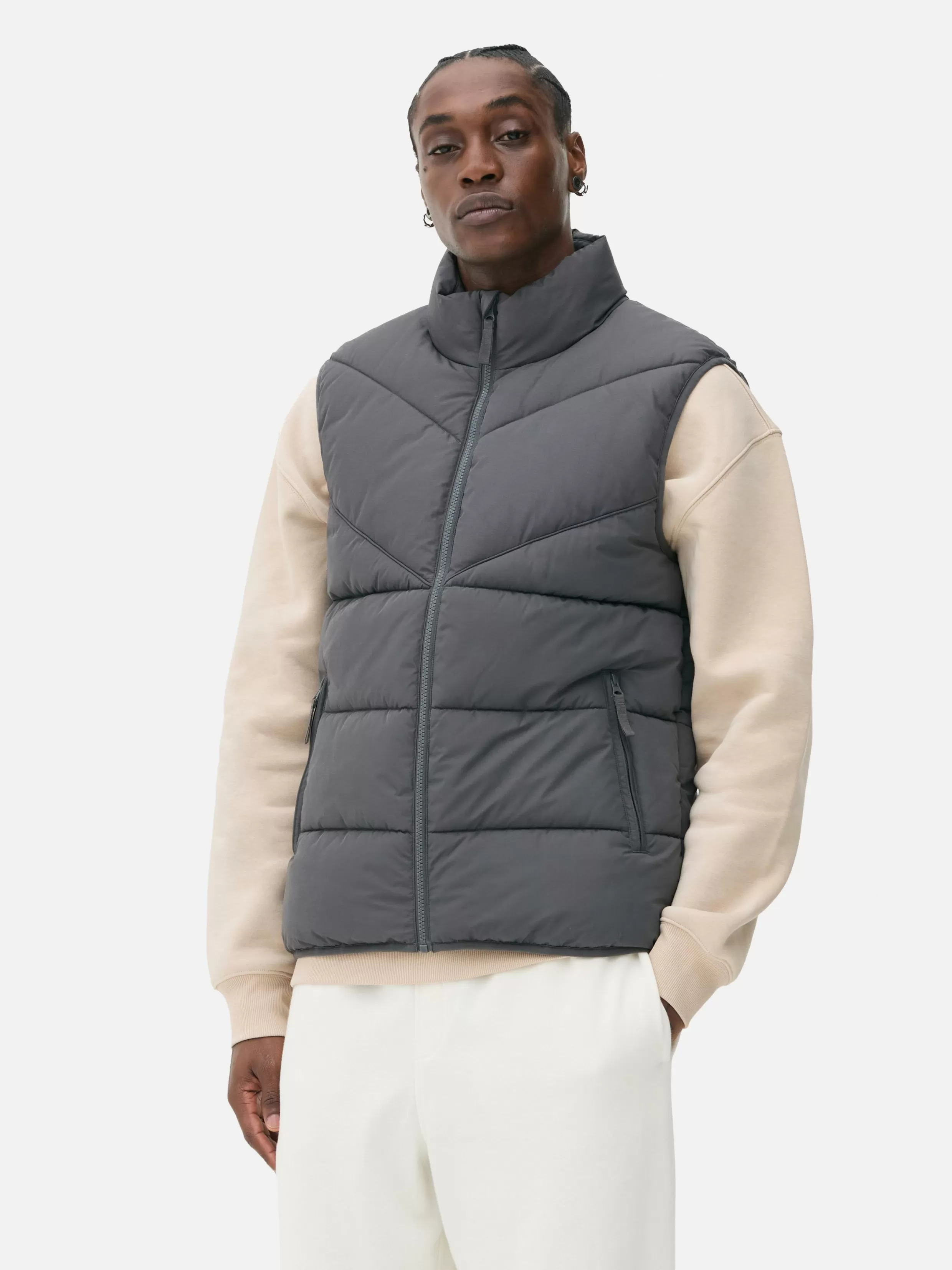 Primark Jassen En Jacks^Gewatteerde Bodywarmer Met Zigzagstrepen