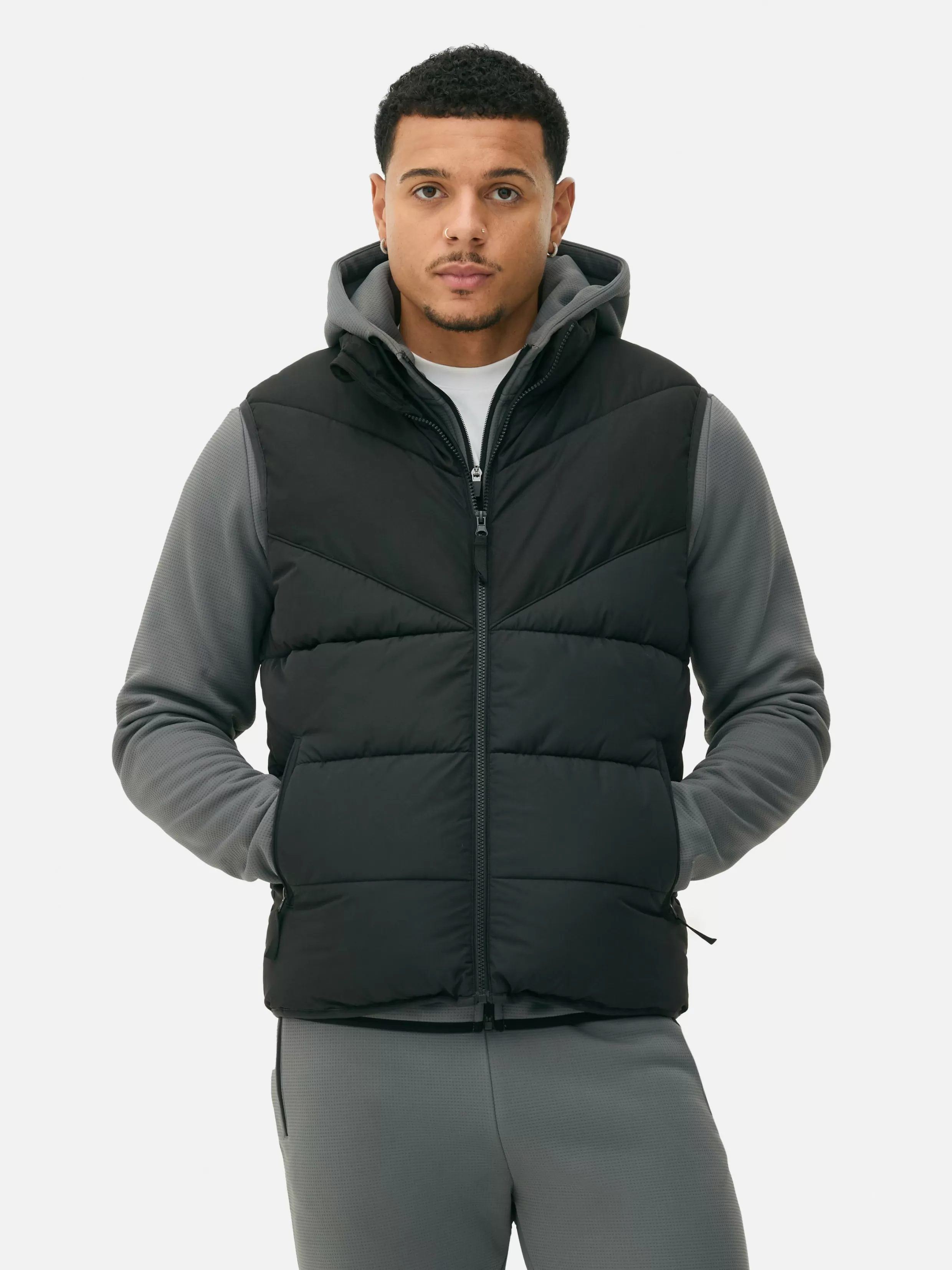 Primark Jassen En Jacks^Gewatteerde Bodywarmer Met Zigzagstrepen