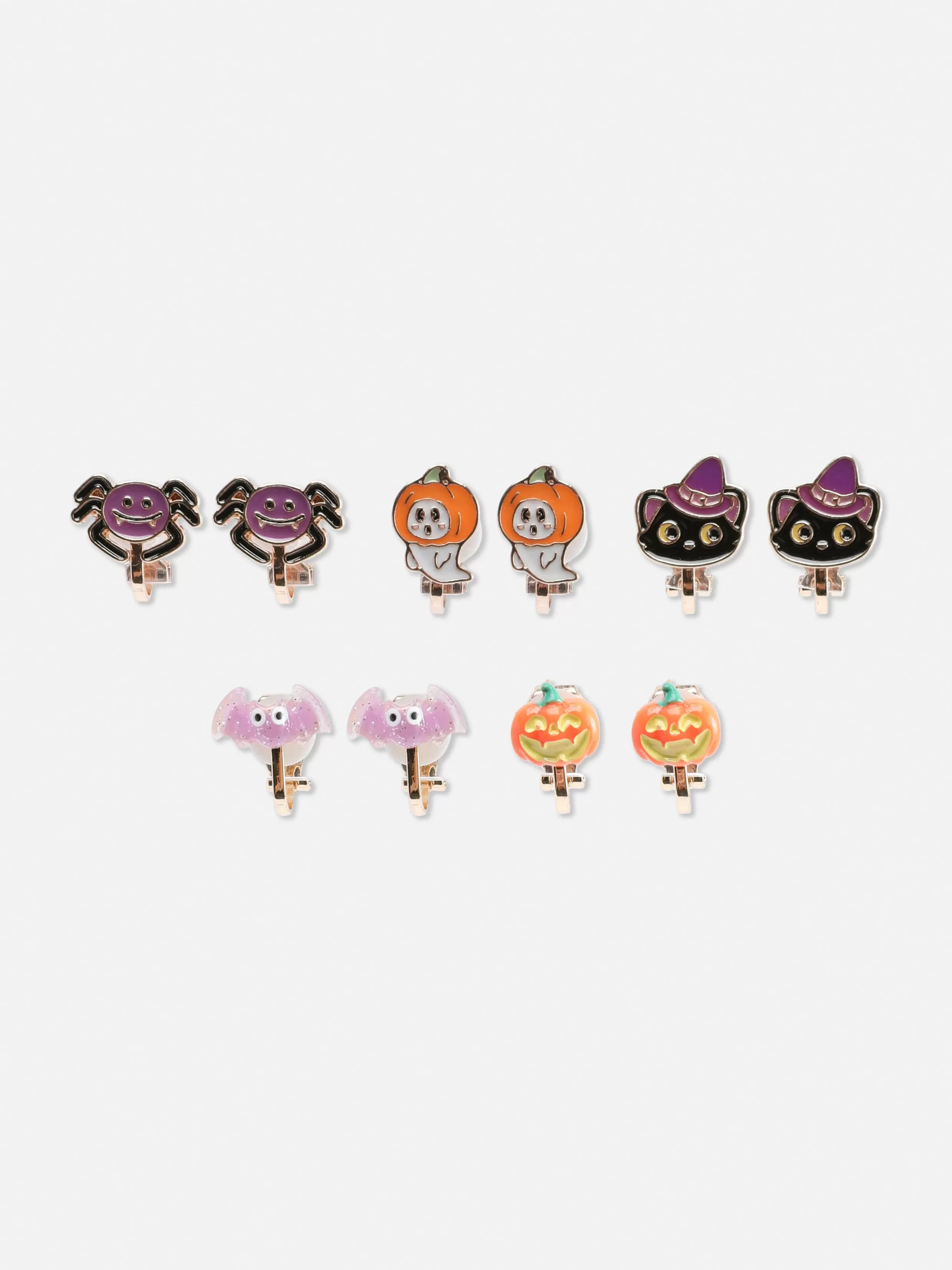 Primark Sieraden^Glow-in-the-Dark Halloween-oorclips, Set Van 5