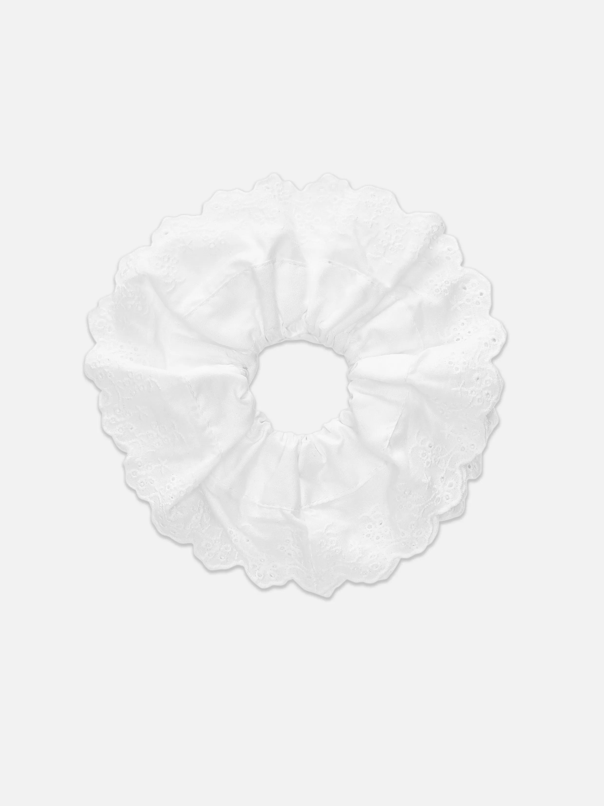 Primark Haaraccessoires^Grote Scrunchie Met Broderie Anglaise