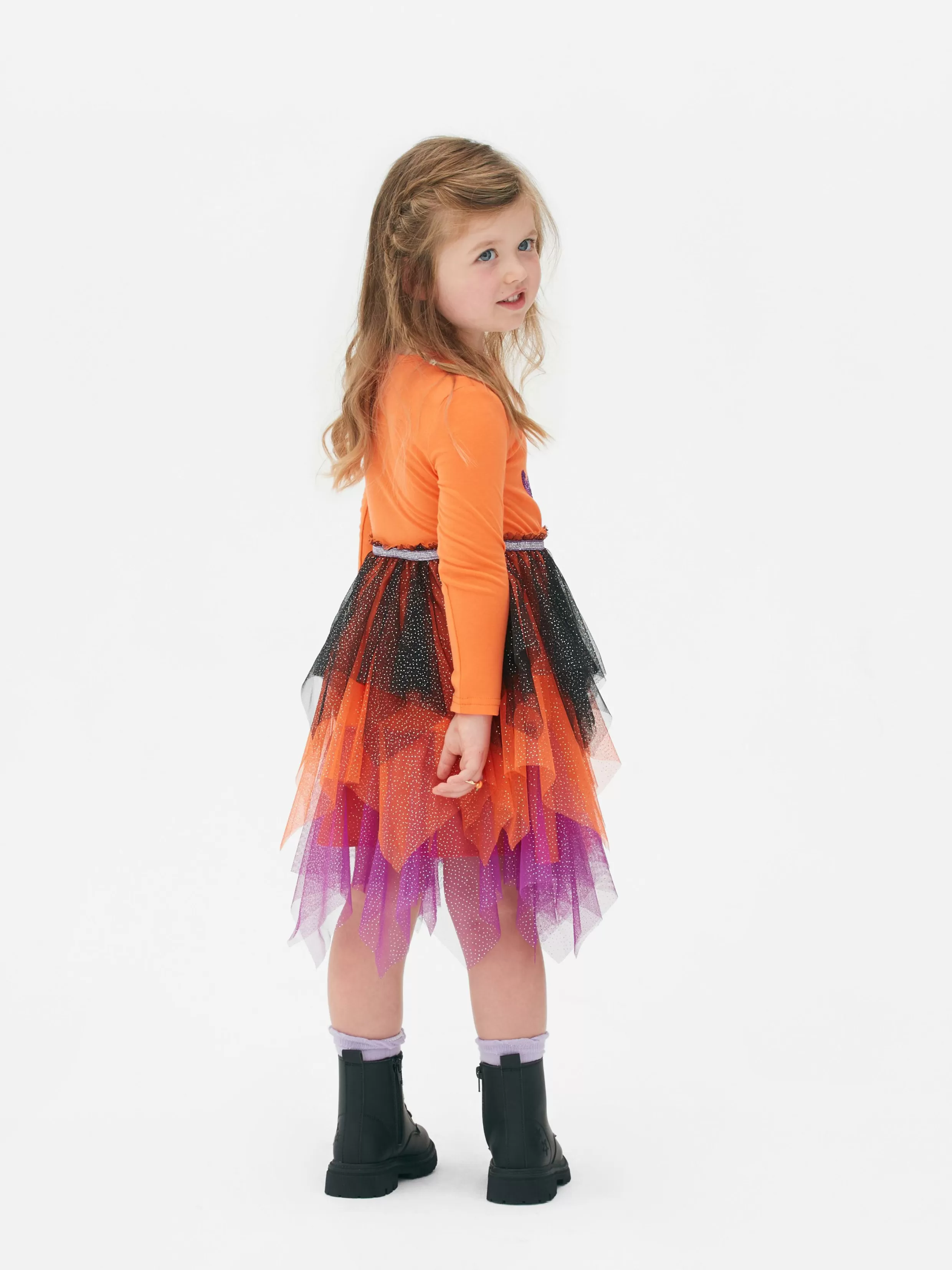 Primark Jurken^Halloweenjurk Met Pompoen En Pailletten