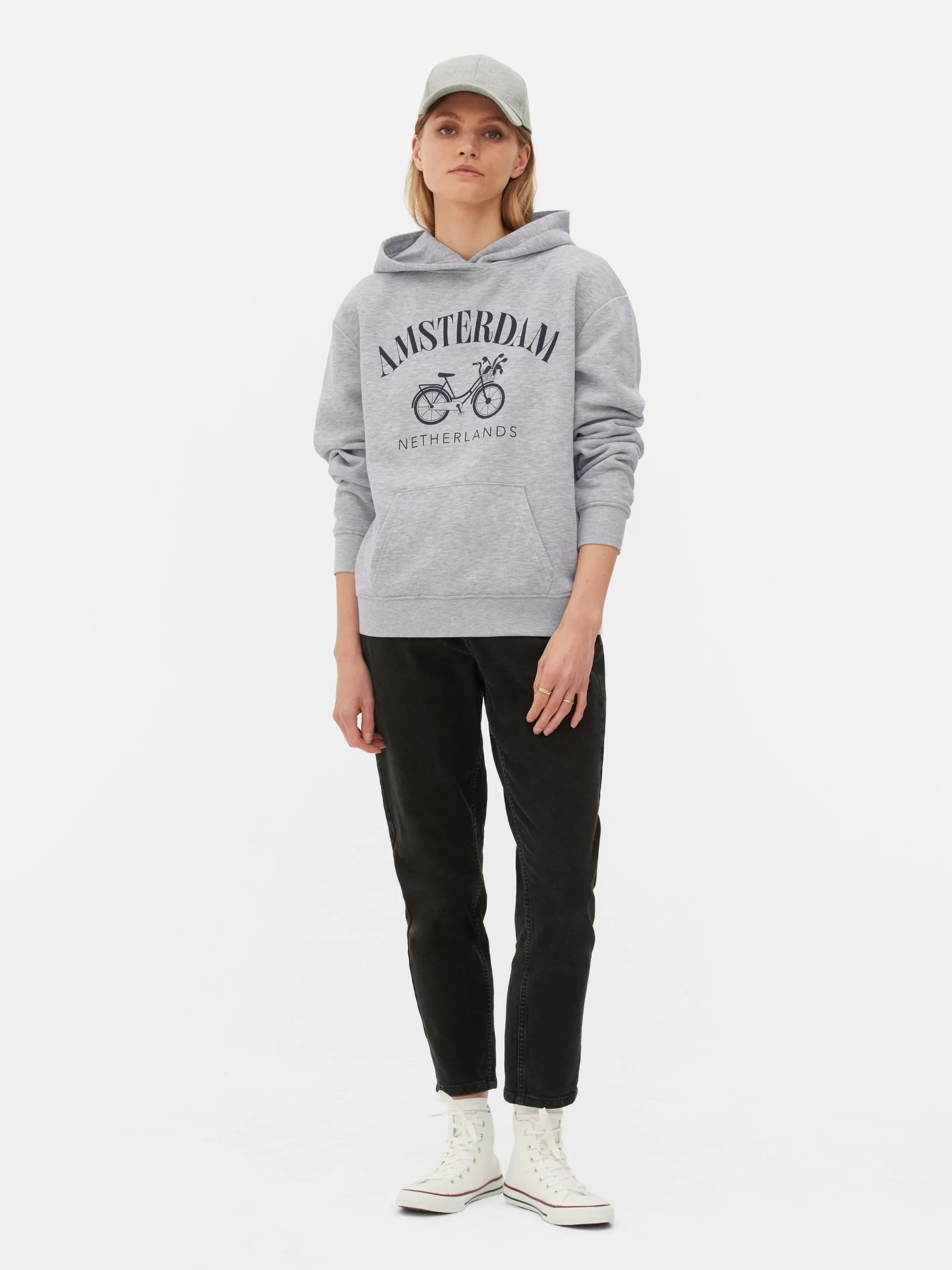 Primark Hoodies En Sweatshirts^Hoodie Met Print Amsterdam En Fiets