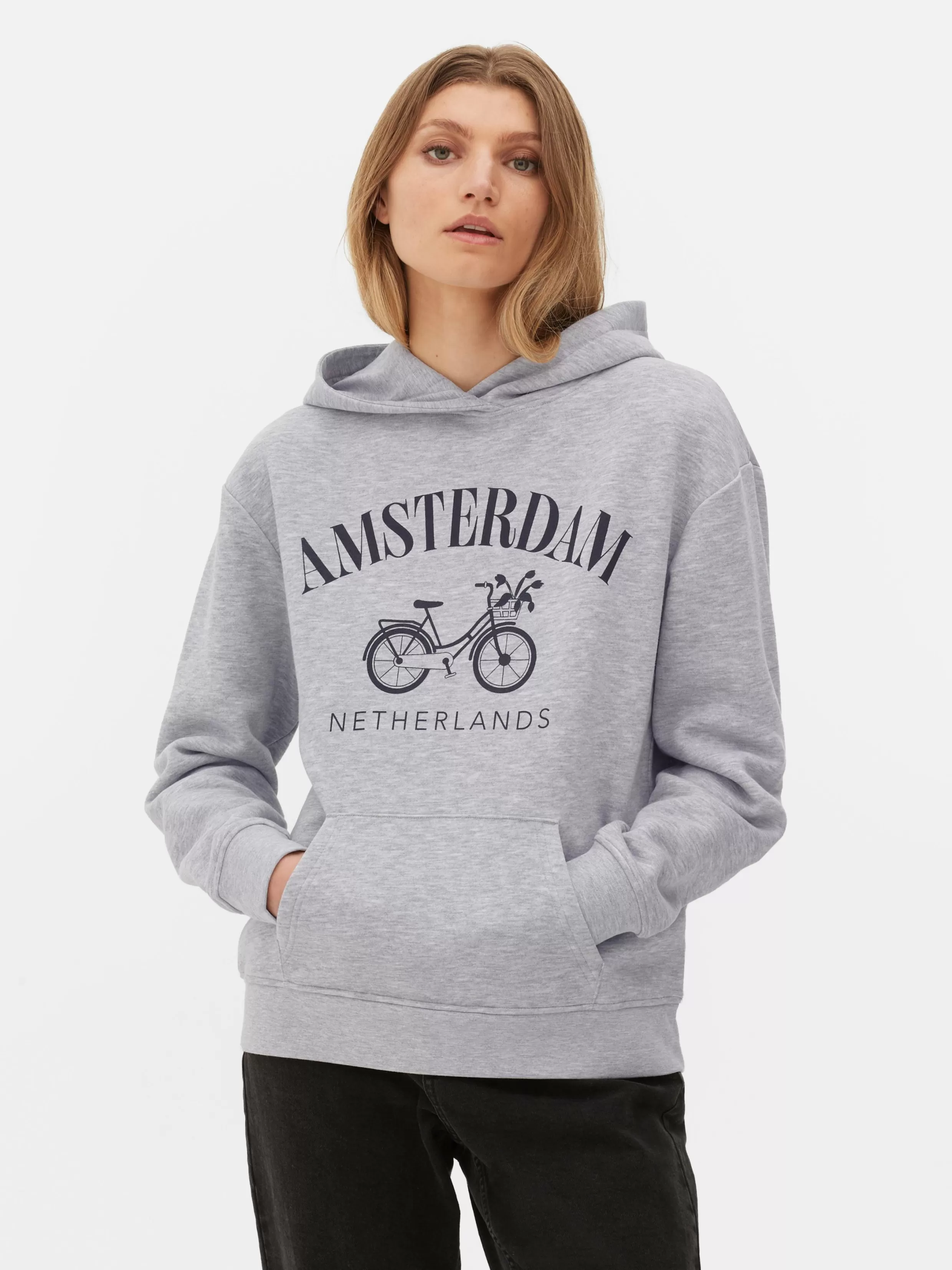 Primark Hoodies En Sweatshirts^Hoodie Met Print Amsterdam En Fiets