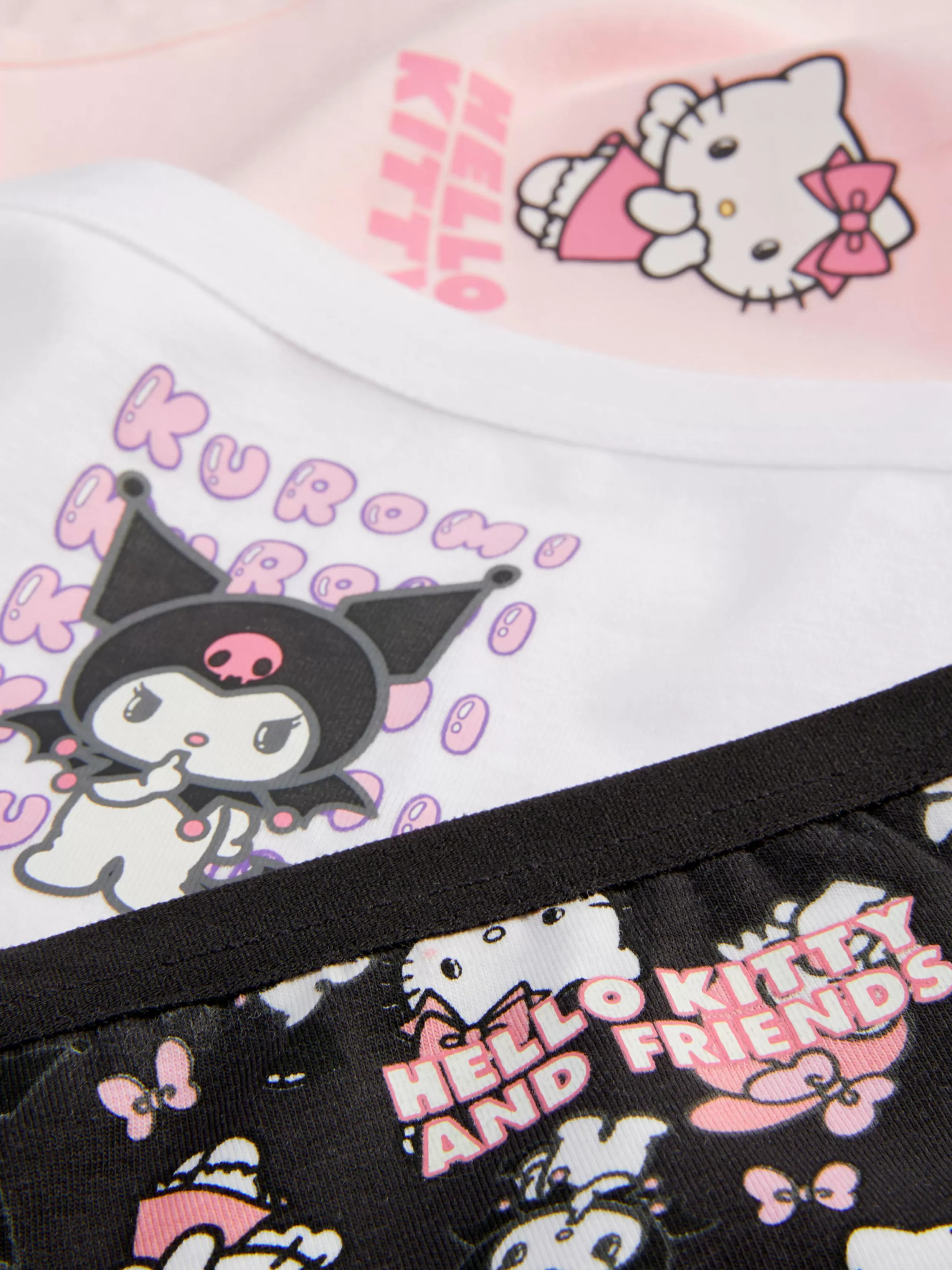 Primark Ondergoed^Hoog Uitgesneden Slips Hello Kitty, Set Van 3