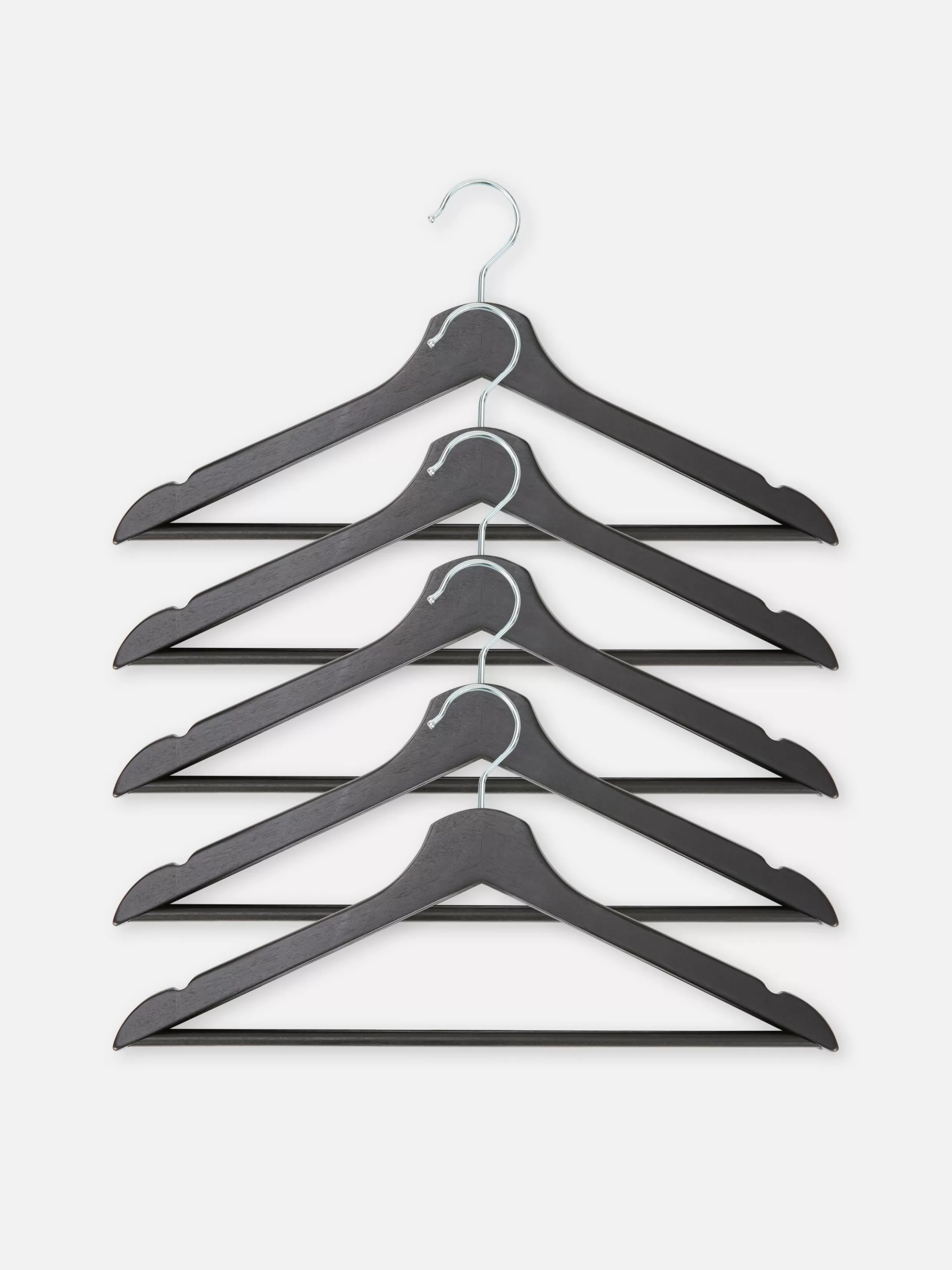 Primark Kapstokken En Kleerhangers^Houten Kledinghangers, Set Van 5