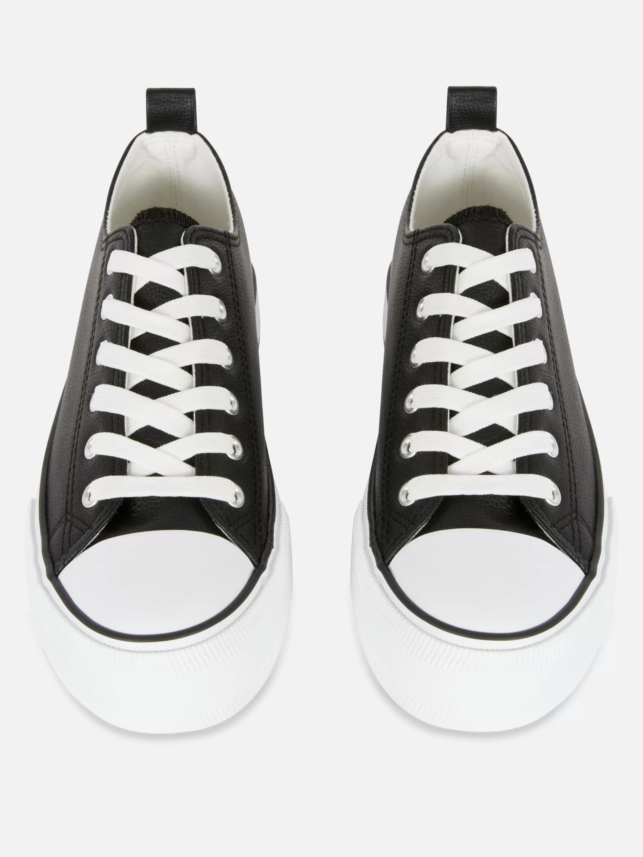 Primark Sneakers^Imitatieleren Lage Sneakers Met Plateauzool