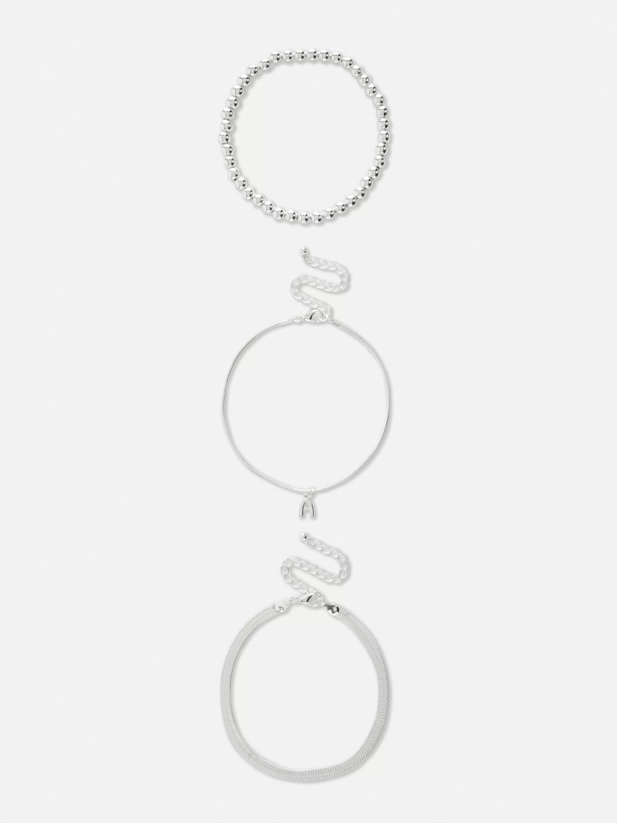 Primark Sieraden^Infinity-enkelbandjes Met Initiaal, Set Van 3