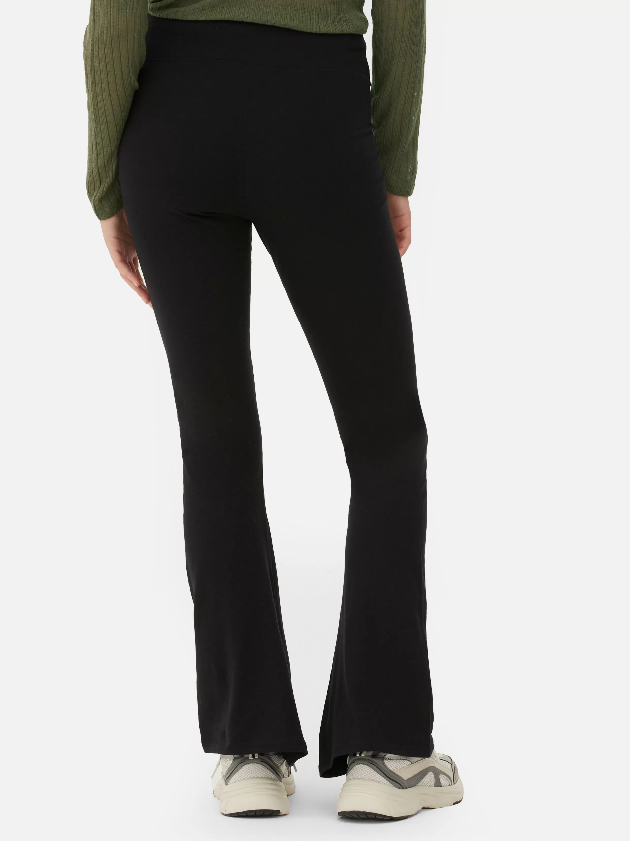 Primark Broeken En Leggings^Jersey Legging Met Hoge Taille En Wijde Pijpen