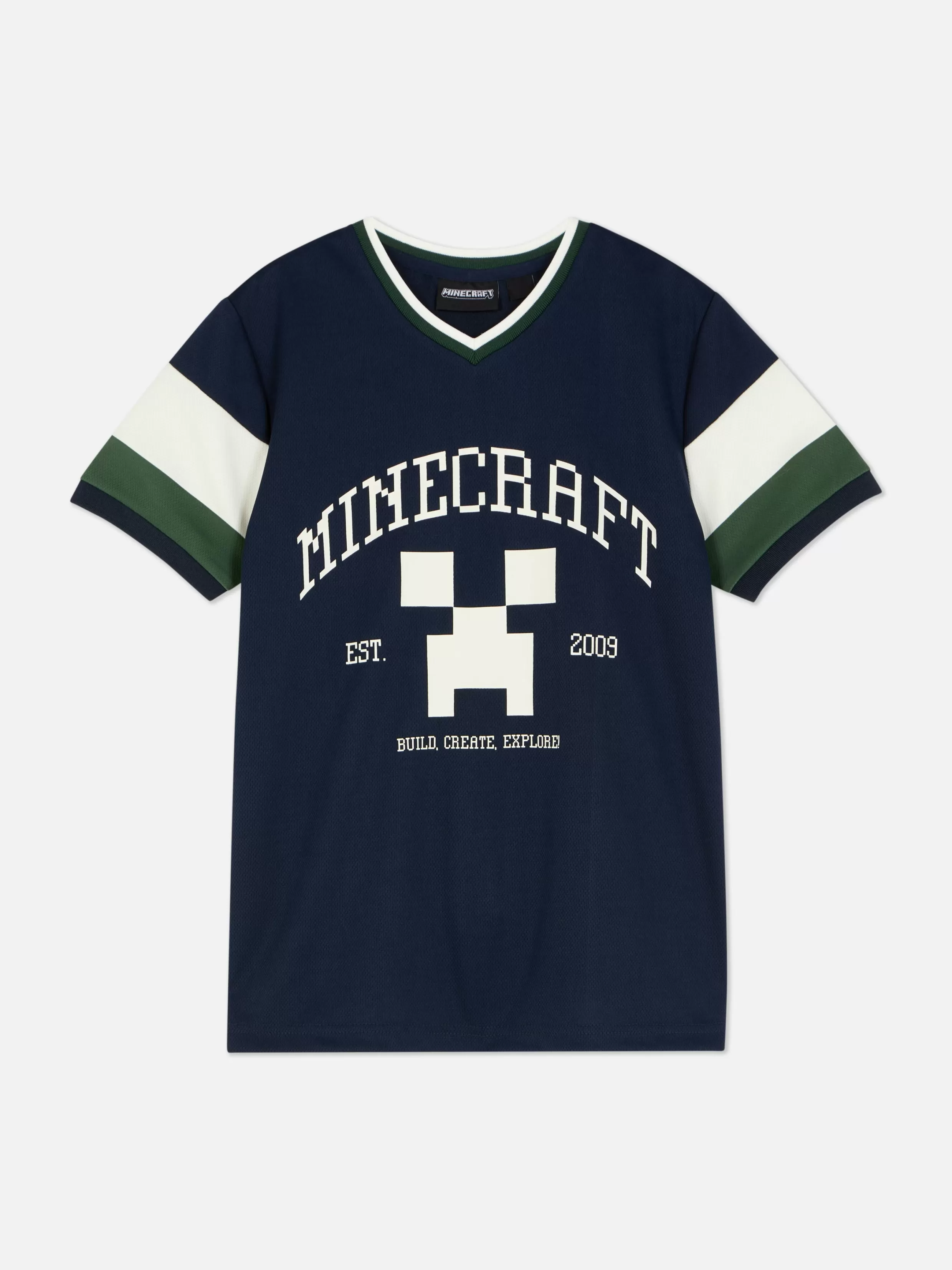 Primark Tops En T-Shirts^Jersey Met Korte Mouwen En Minecraft-print