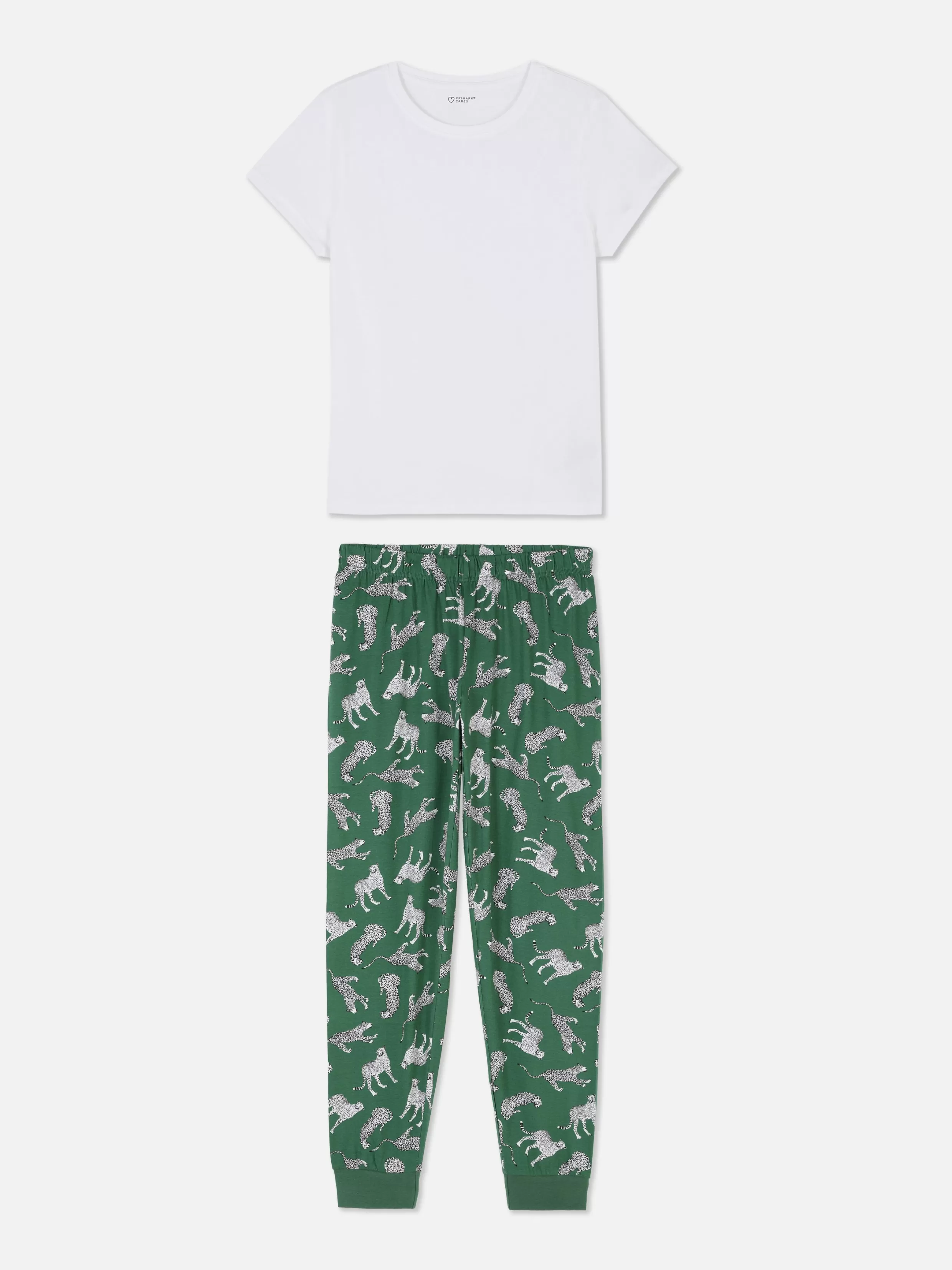 Primark Pyjamasets^Jersey Pyjama Met Print En Korte Mouwen