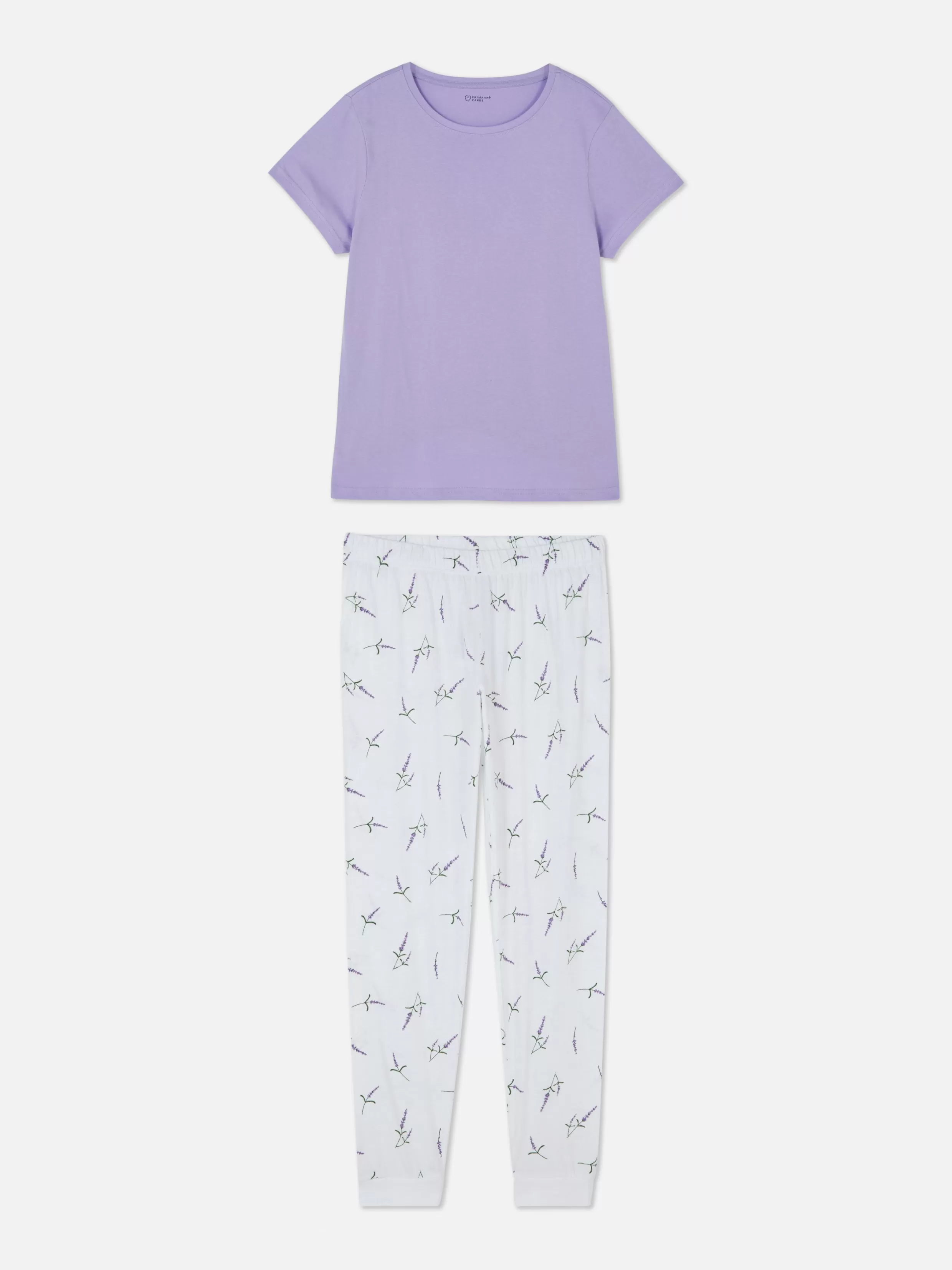 Primark Pyjamasets^Jersey Pyjama Met Print En Korte Mouwen