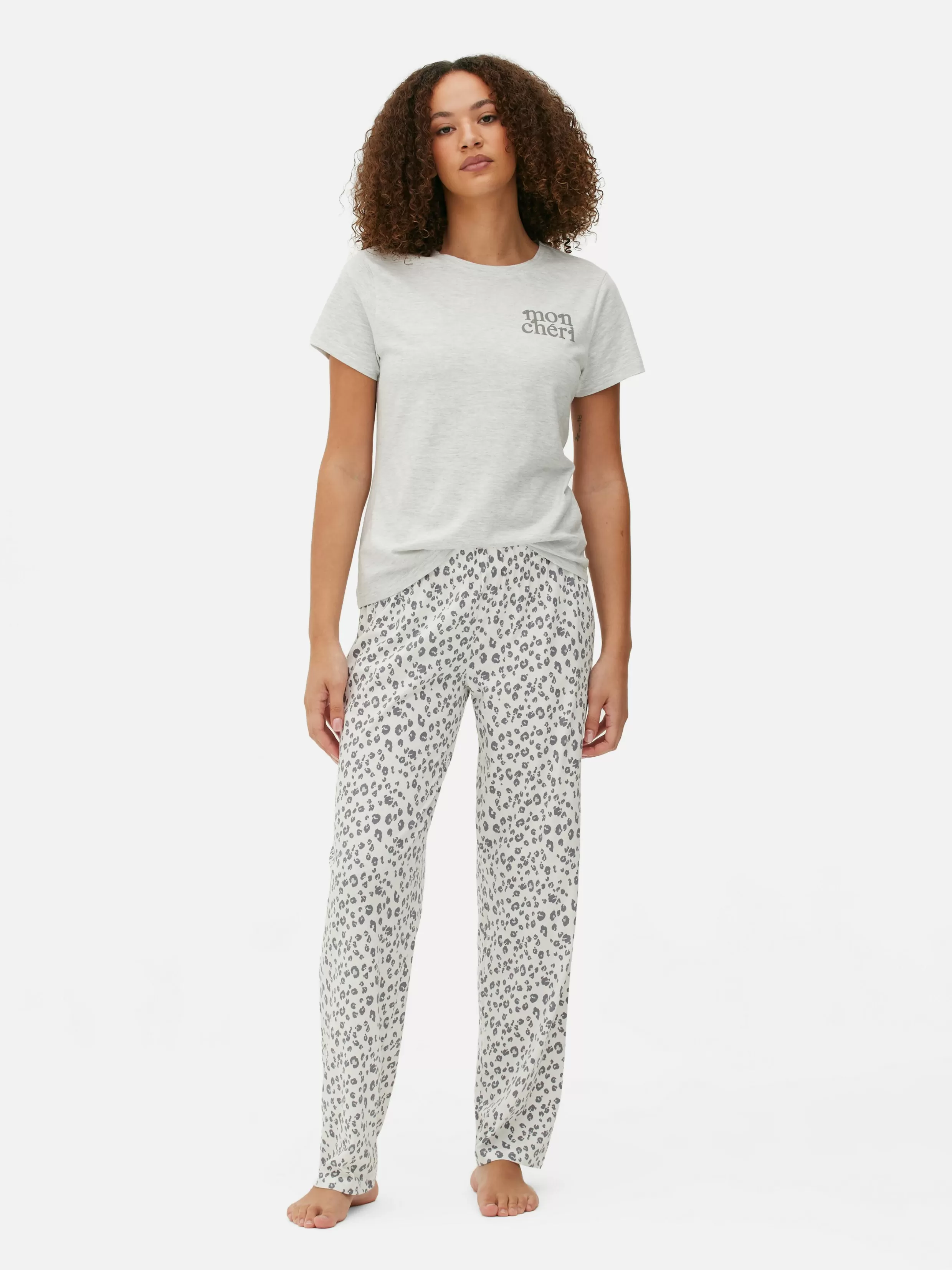 Primark Pyjamasets^Jersey Pyjama Met Print En Korte Mouwen