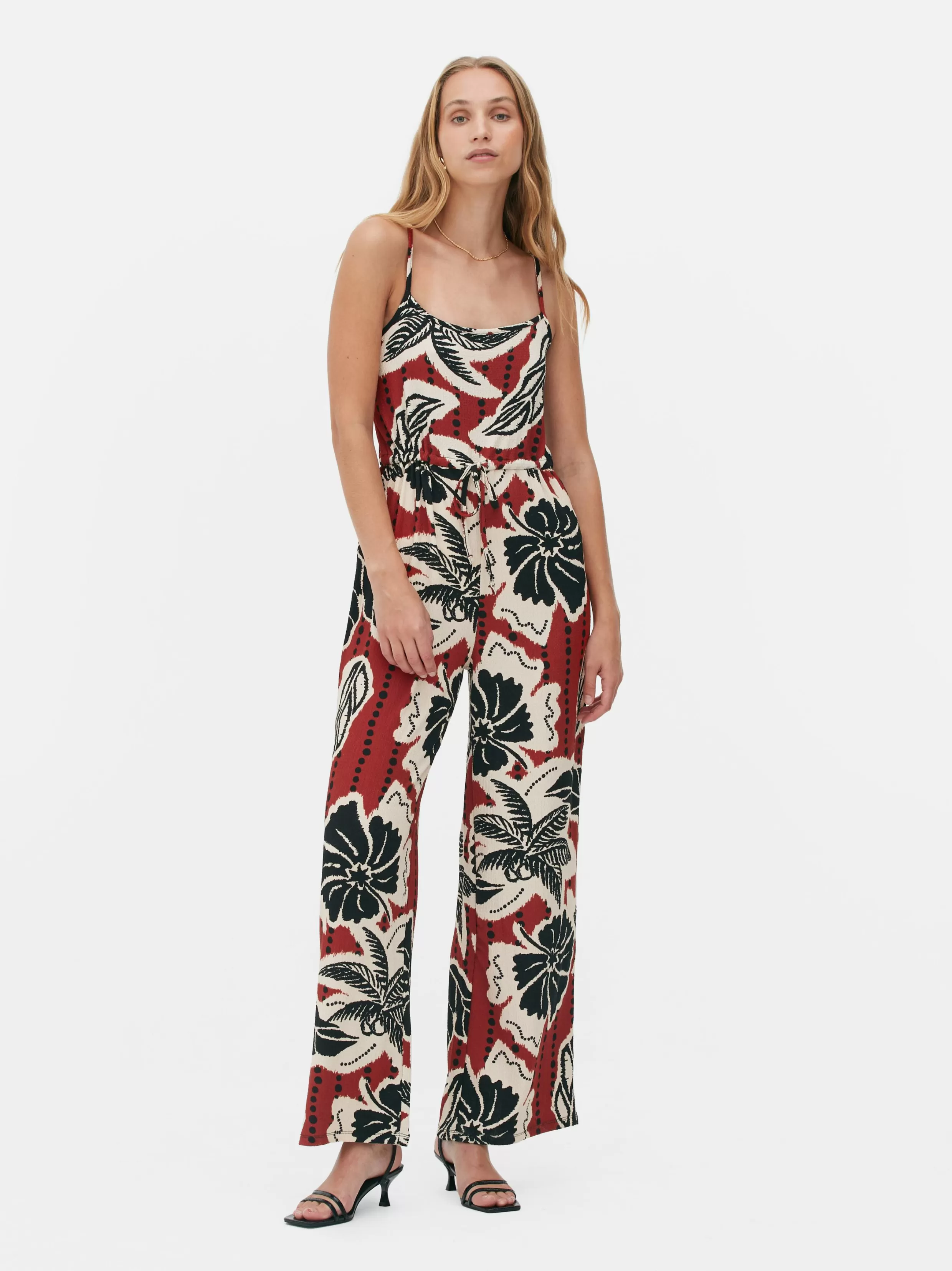 Primark Jumpsuits En Playsuits^Jumpsuit Met Strikceintuur En Crêpetextuur