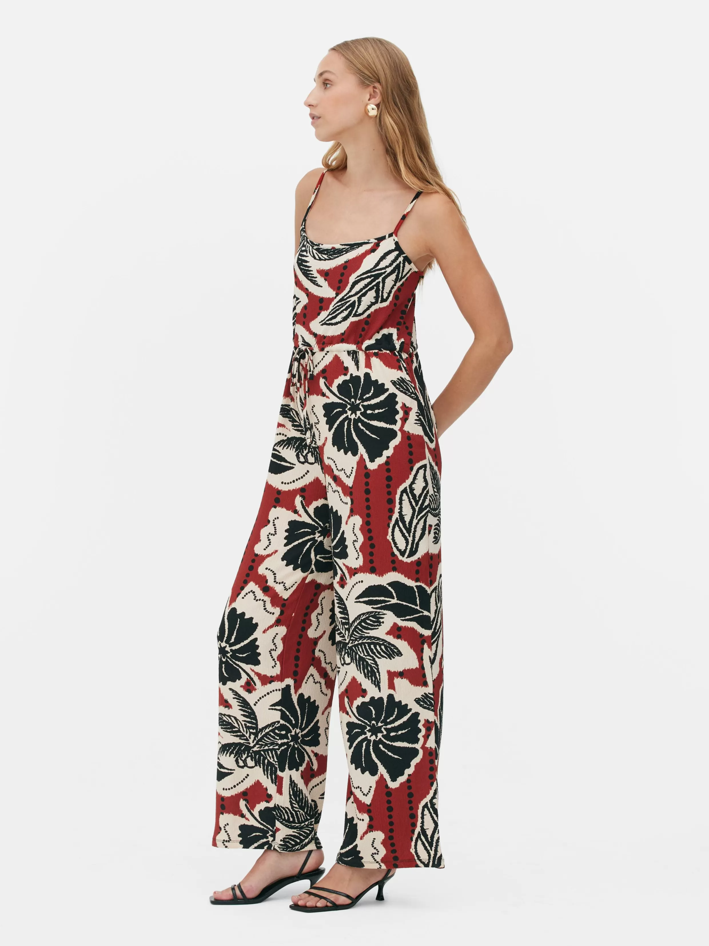 Primark Jumpsuits En Playsuits^Jumpsuit Met Strikceintuur En Crêpetextuur