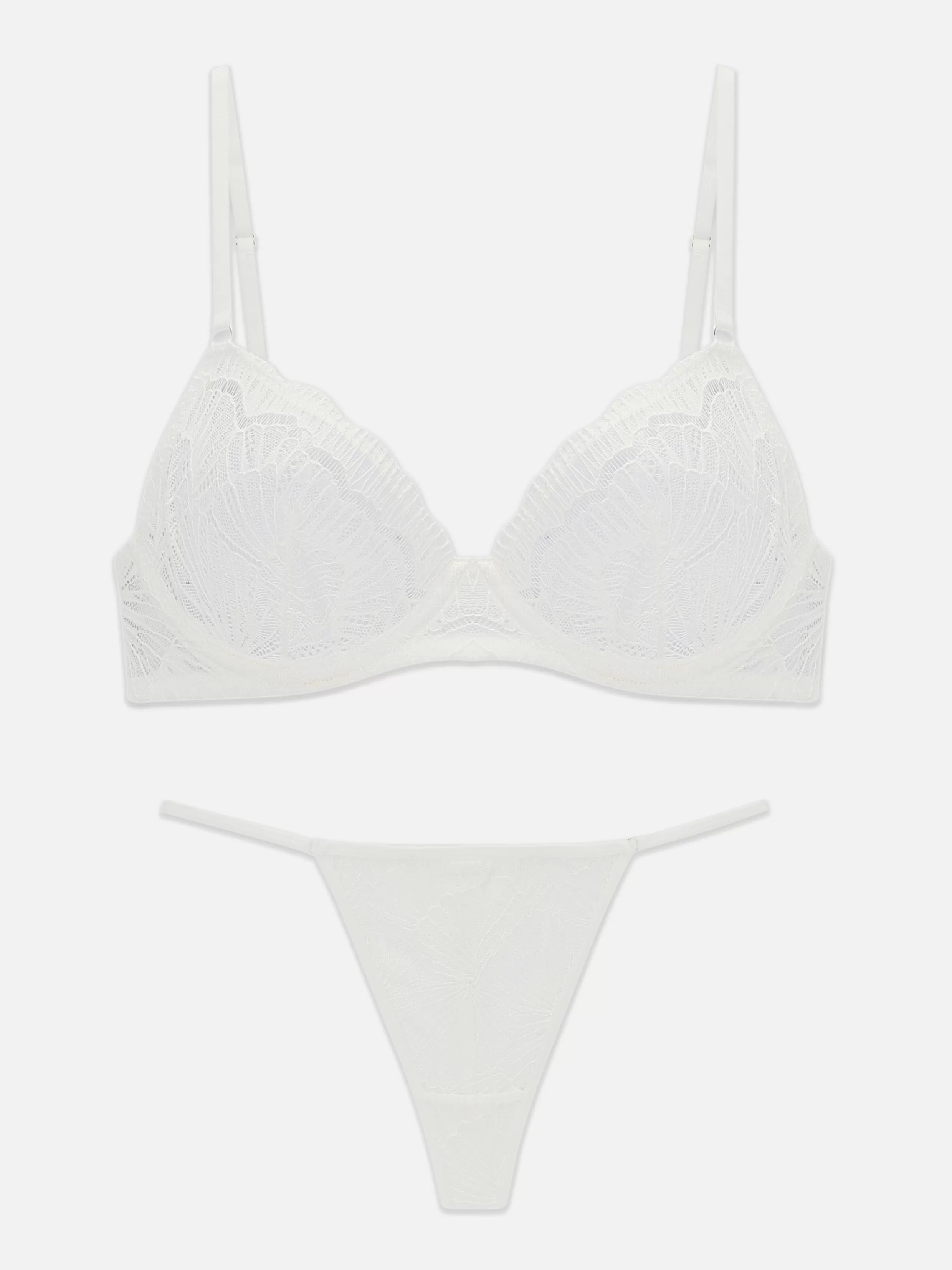 Primark Lingeriesets^Kanten Beha Zonder Vulling En G-string, Set