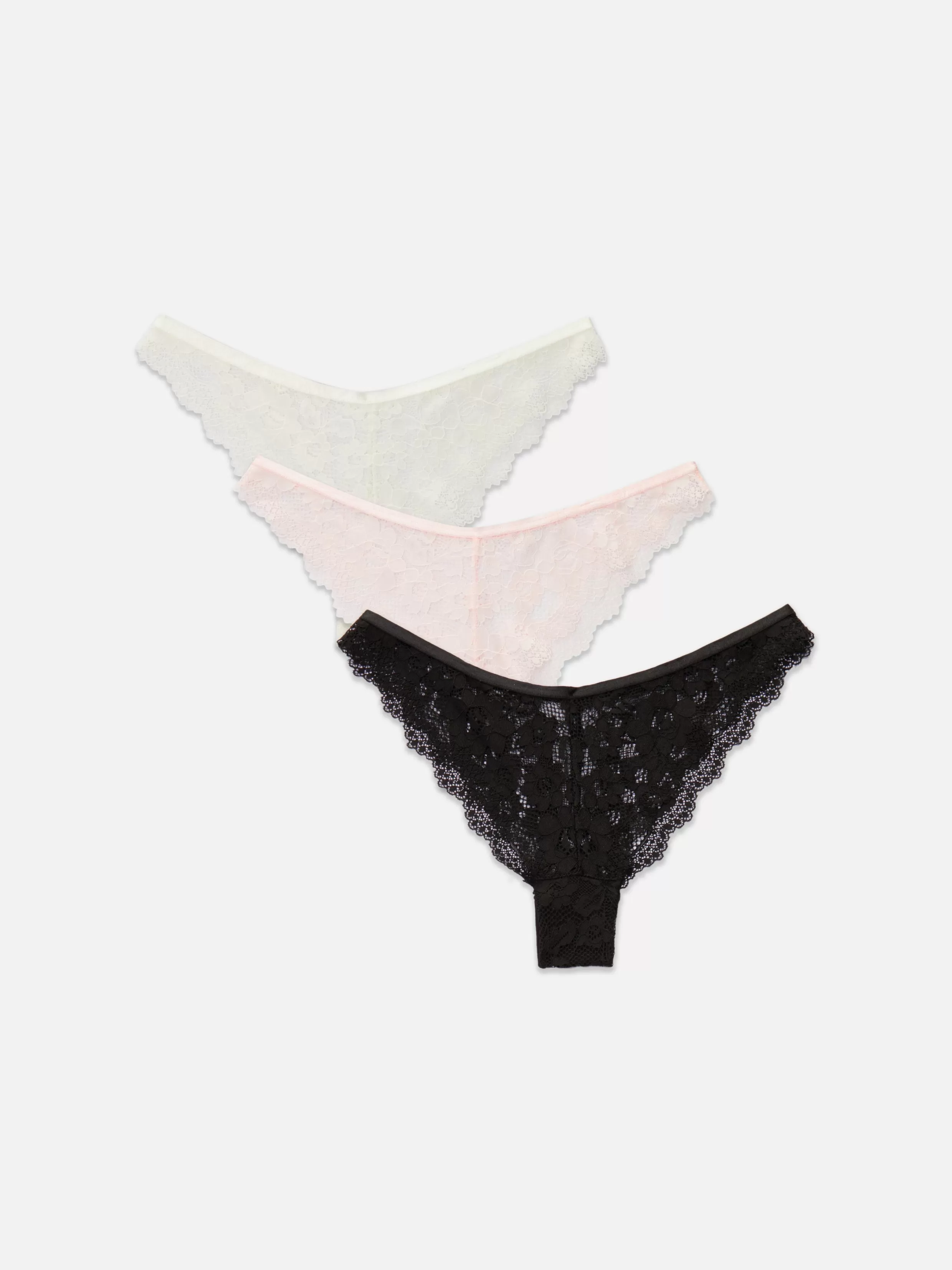 Primark Ondergoed^Kanten Braziliaanse Slips, Set Van 3