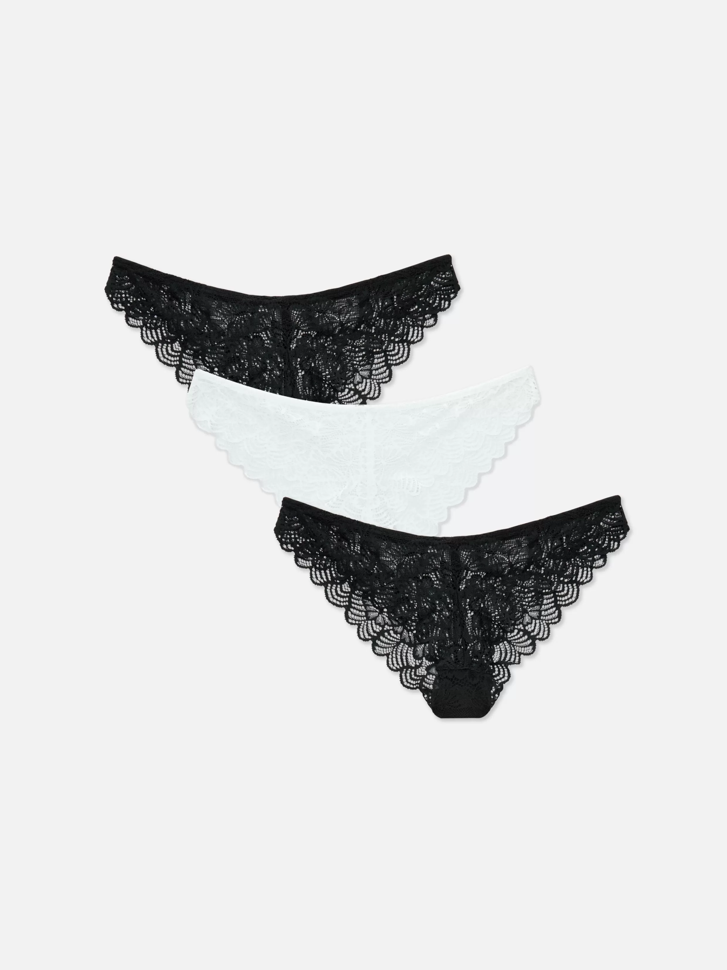 Primark Ondergoed^Kanten Brazilian Slips, Set Van 3